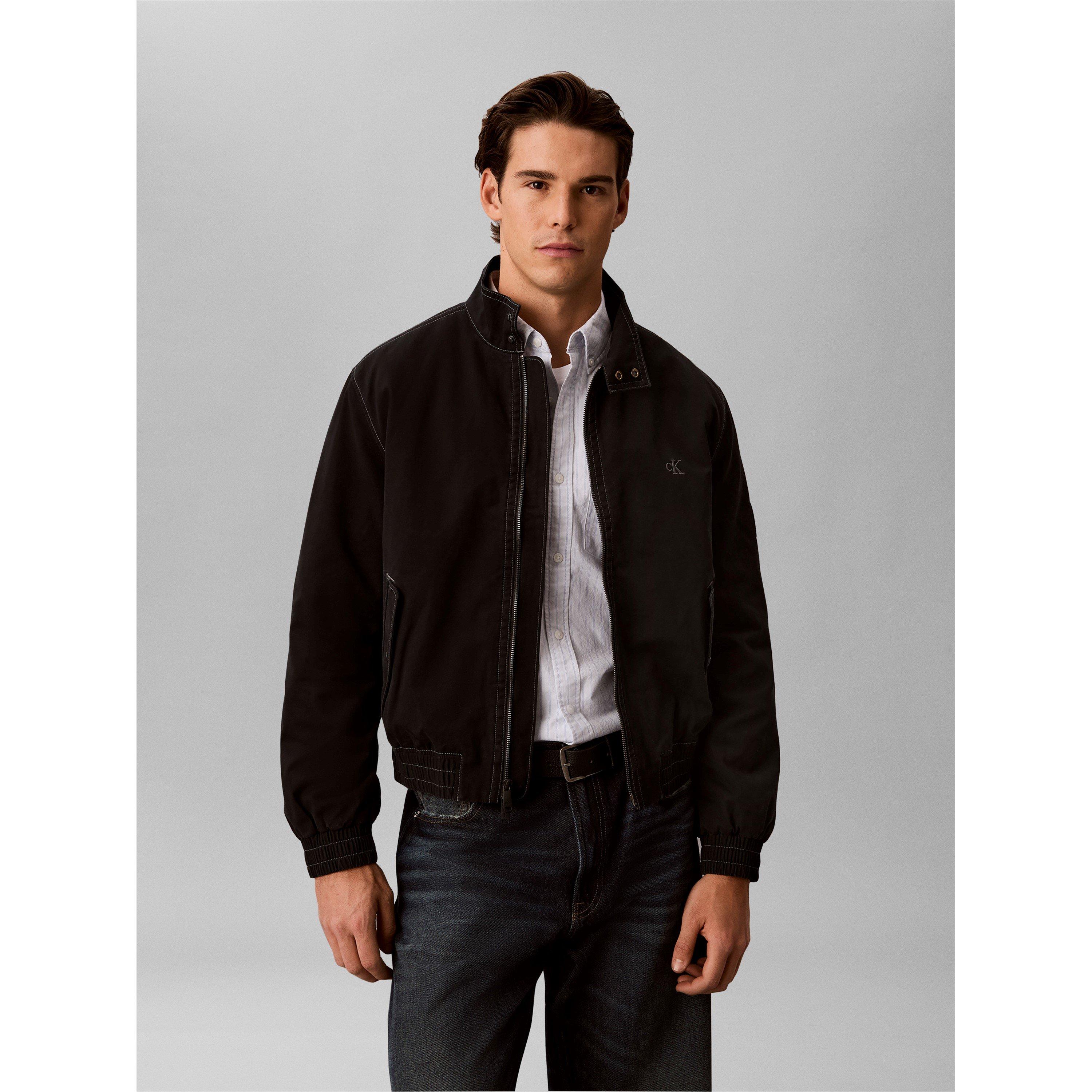 Black - Calvin Klein Jeans - Men's Harrington Jacket - 2