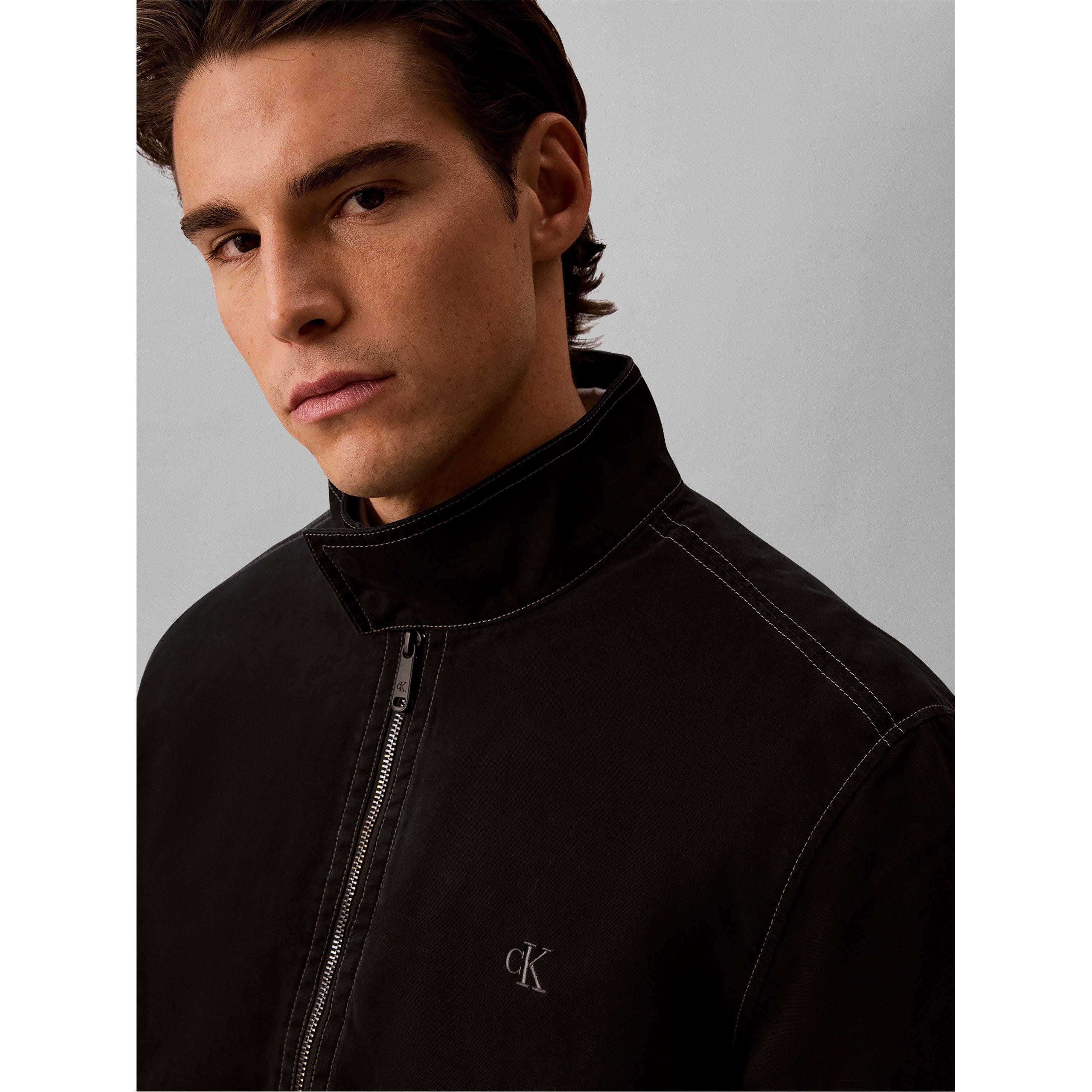 Black - Calvin Klein Jeans - Men's Harrington Jacket - 3