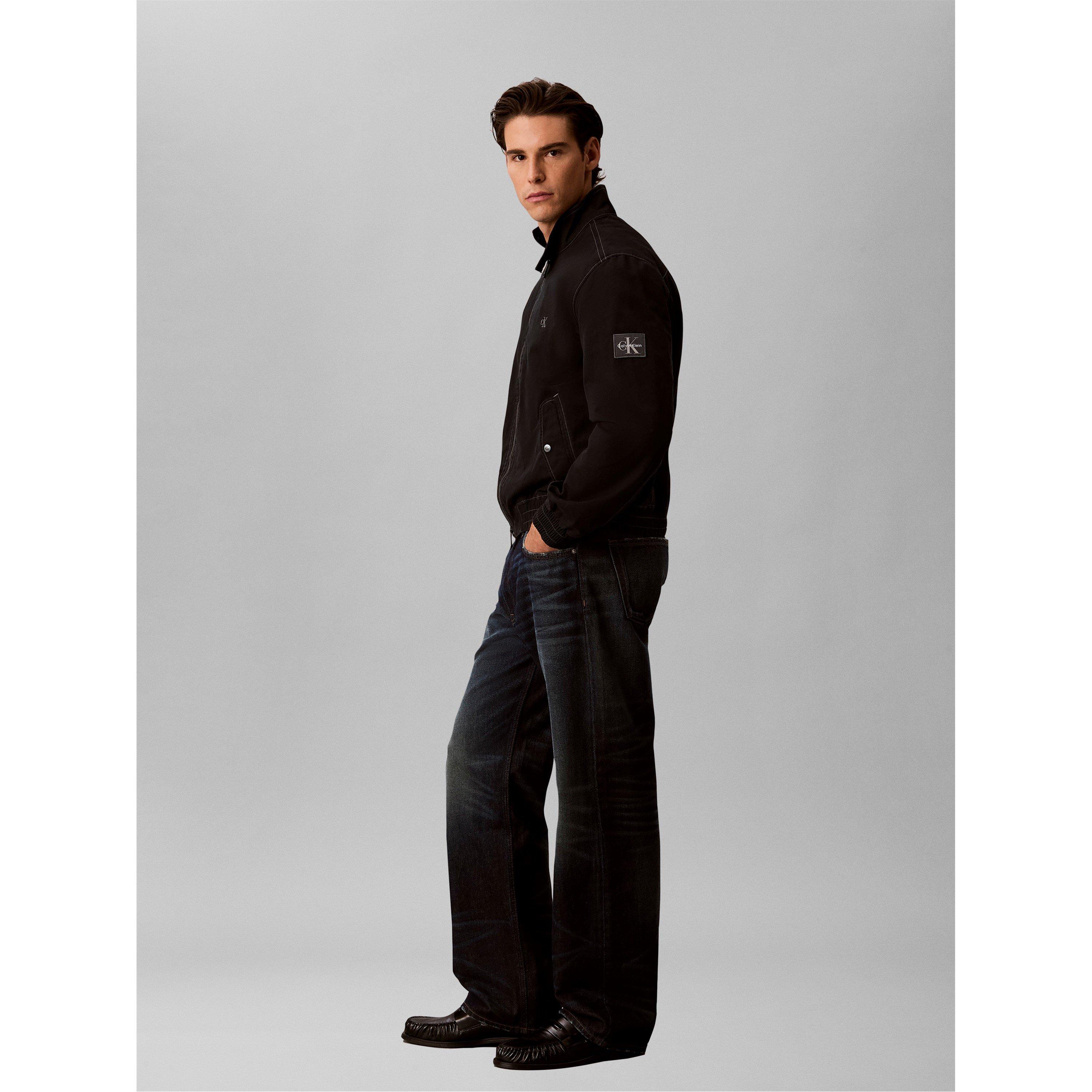 Black - Calvin Klein Jeans - Men's Harrington Jacket - 4