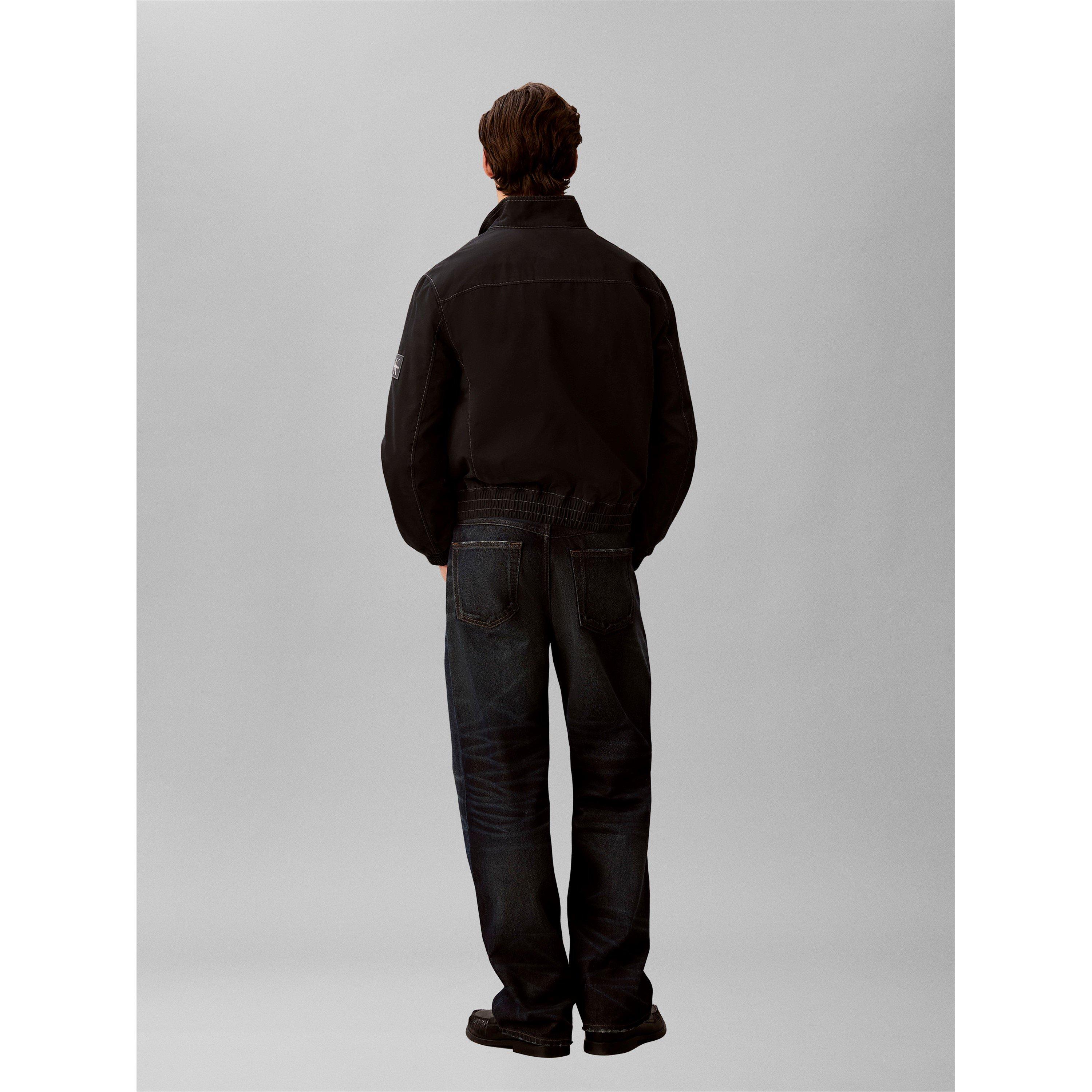 Black - Calvin Klein Jeans - Men's Harrington Jacket - 5