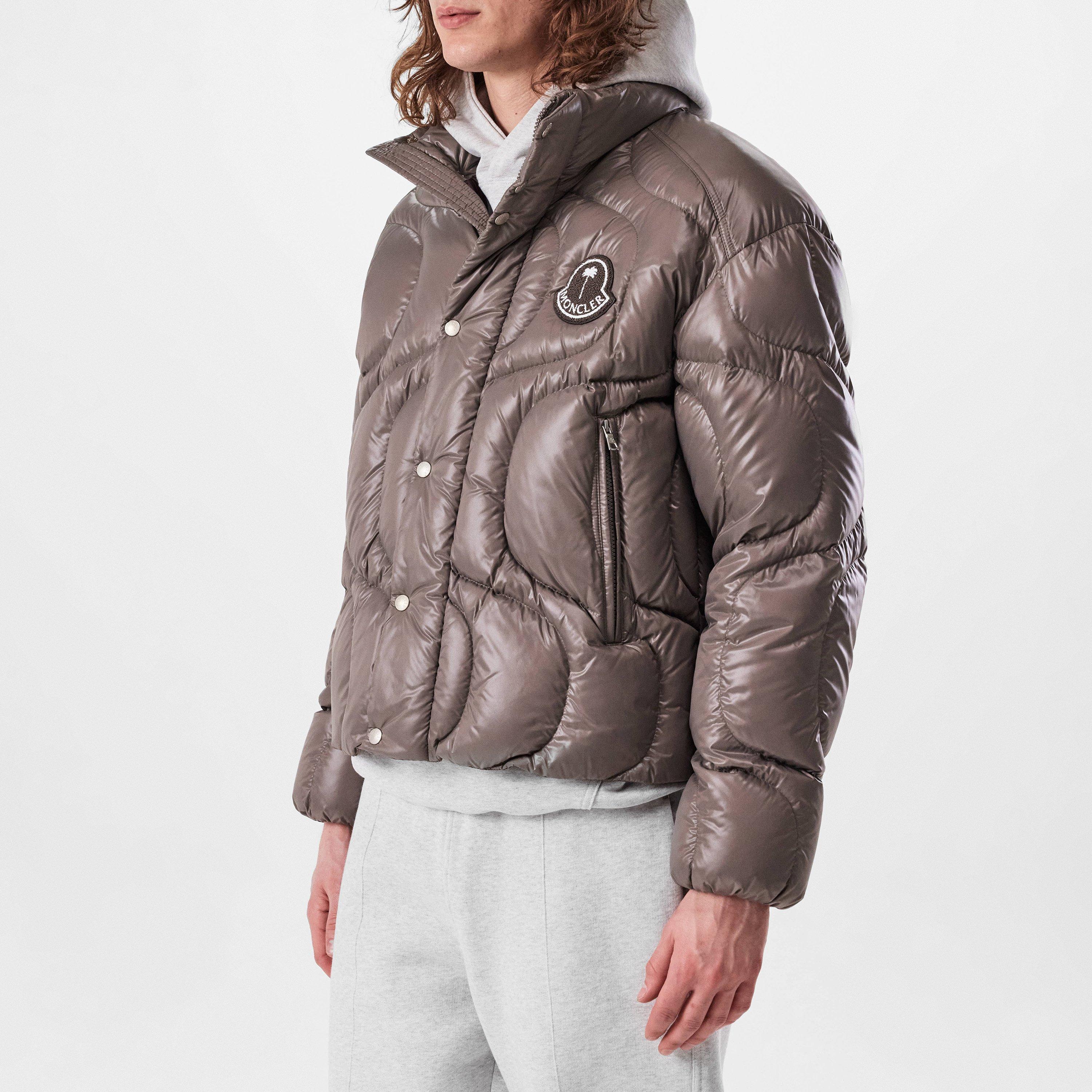 Grey 913 - Moncler X Palm Angels - Unisex Haunani Curved Quilted Down Short Puffer Jacket - 2