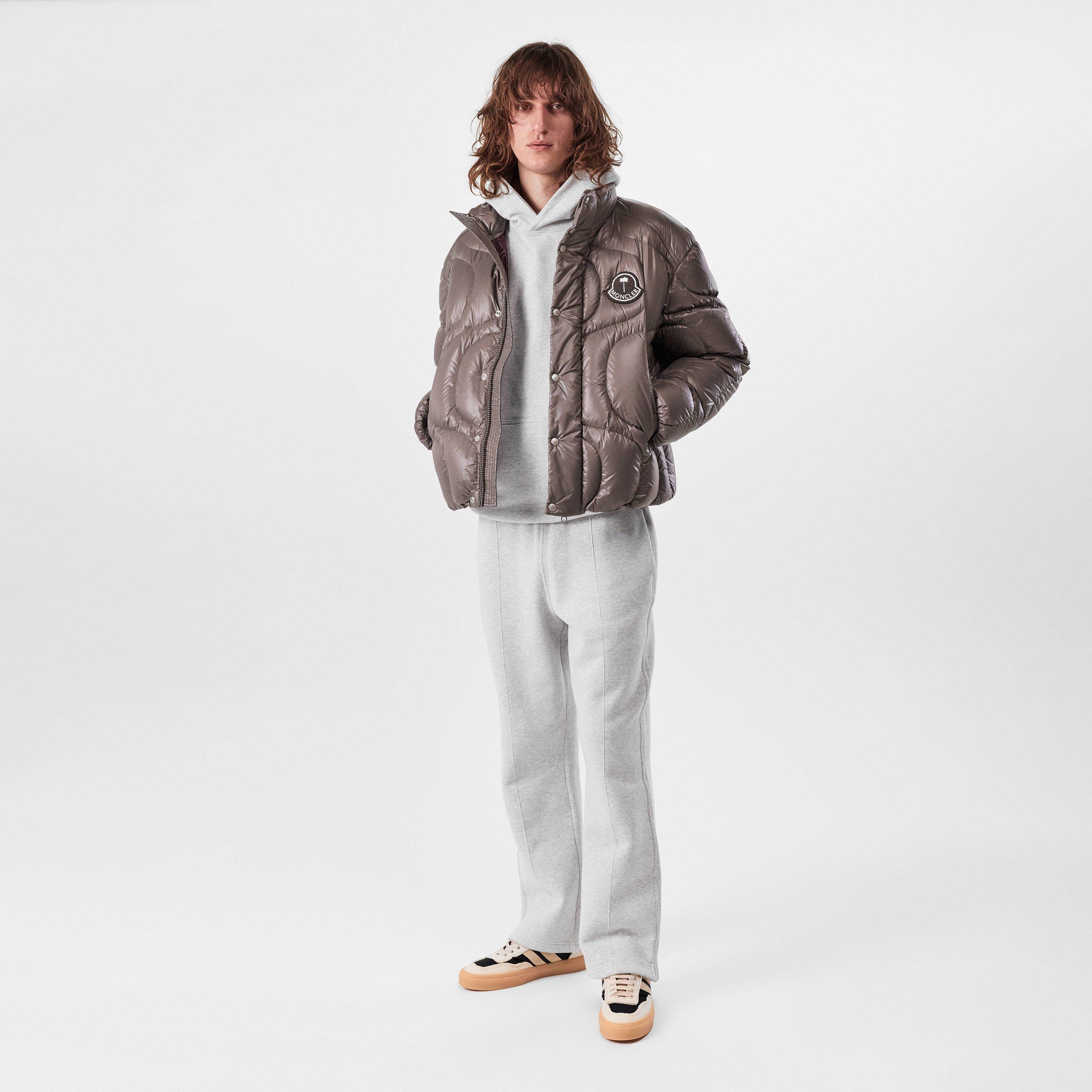 Grey 913 - Moncler X Palm Angels - Unisex Haunani Curved Quilted Down Short Puffer Jacket - 4