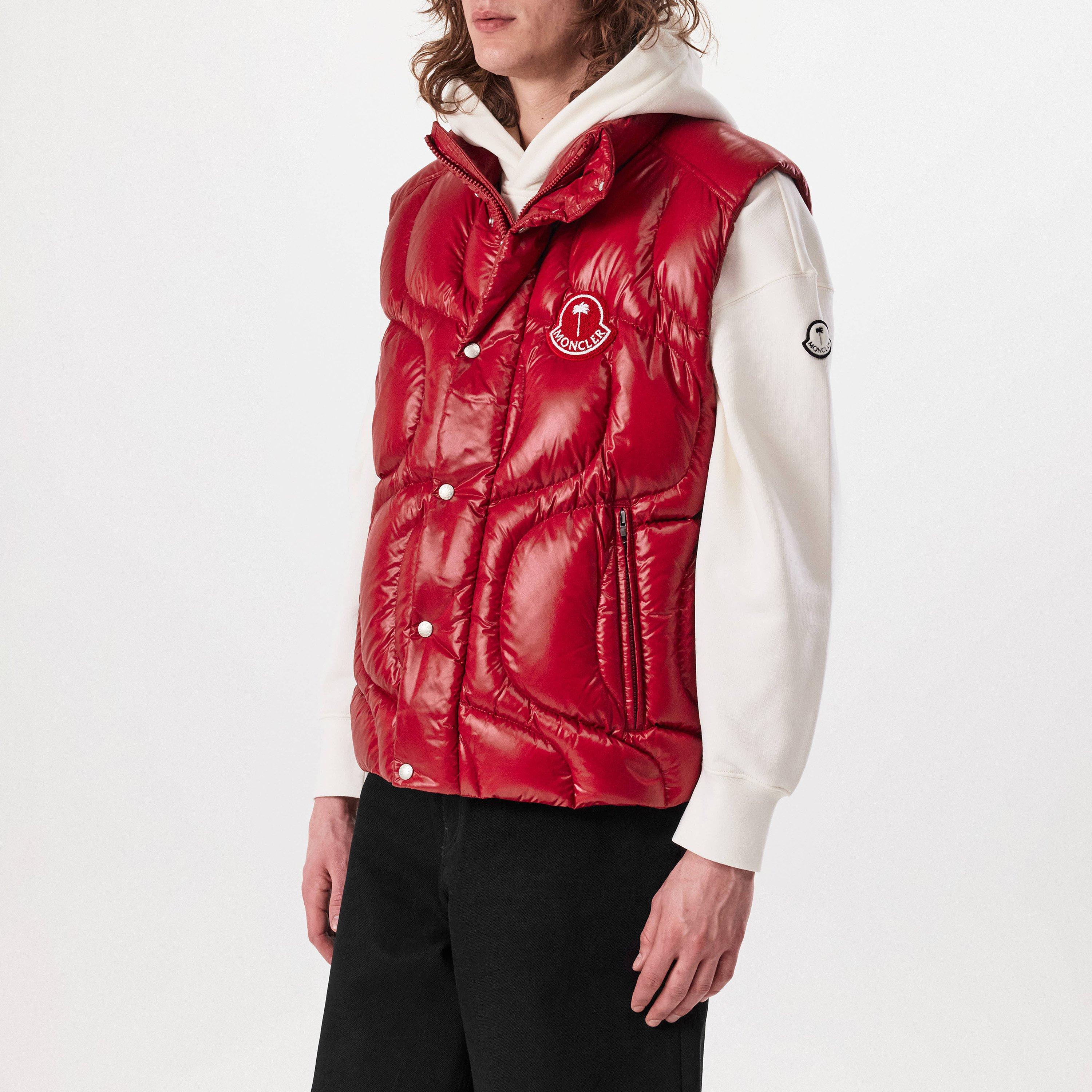 Red 43A - Moncler X Palm Angels - Men's Gwenyth Down Quilted Gilet - 2
