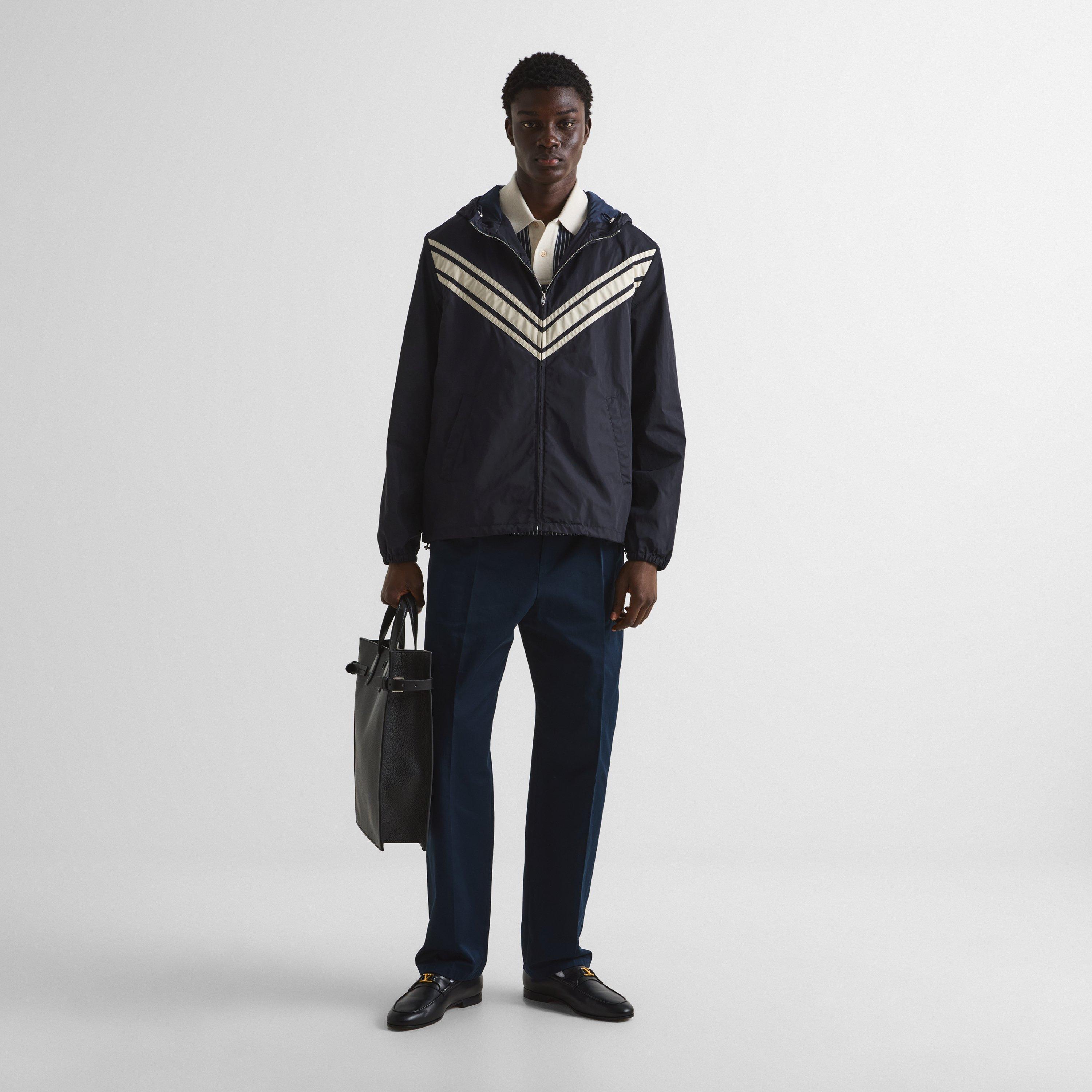 Marine/Beige - Valentino - Val Nylon Lucido Jkt Sn64 - 6