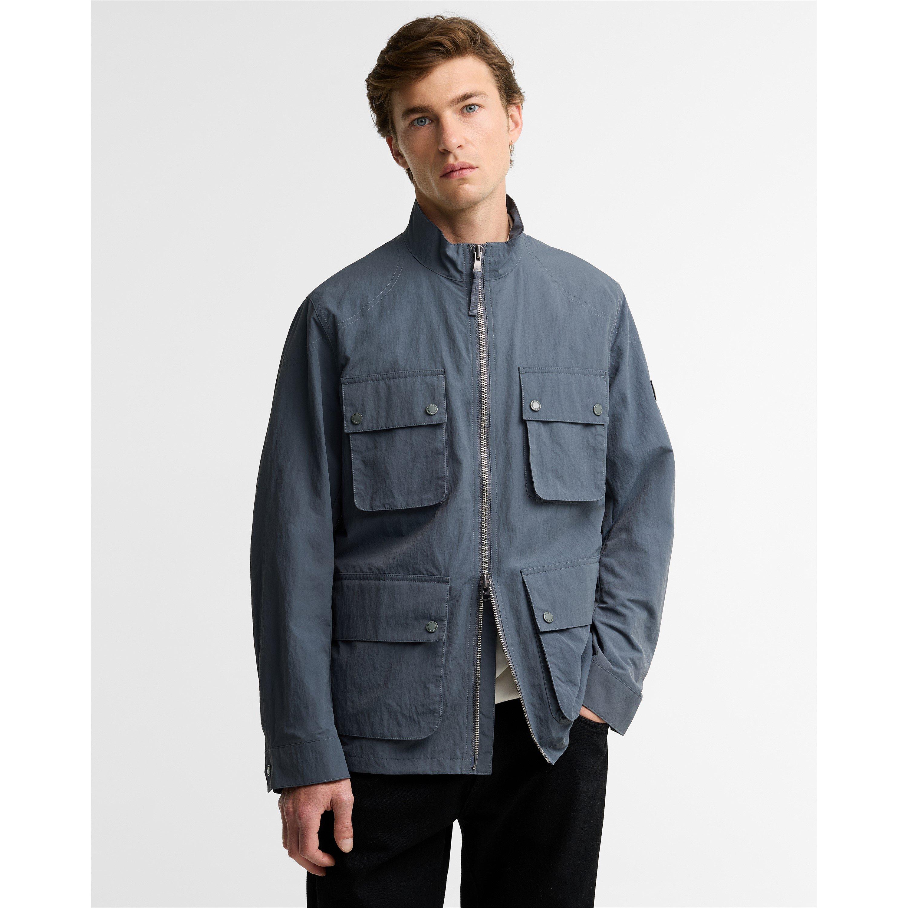 Washed Charcoal - Barbour International - Men's Course Full-Zip Anorak - 3