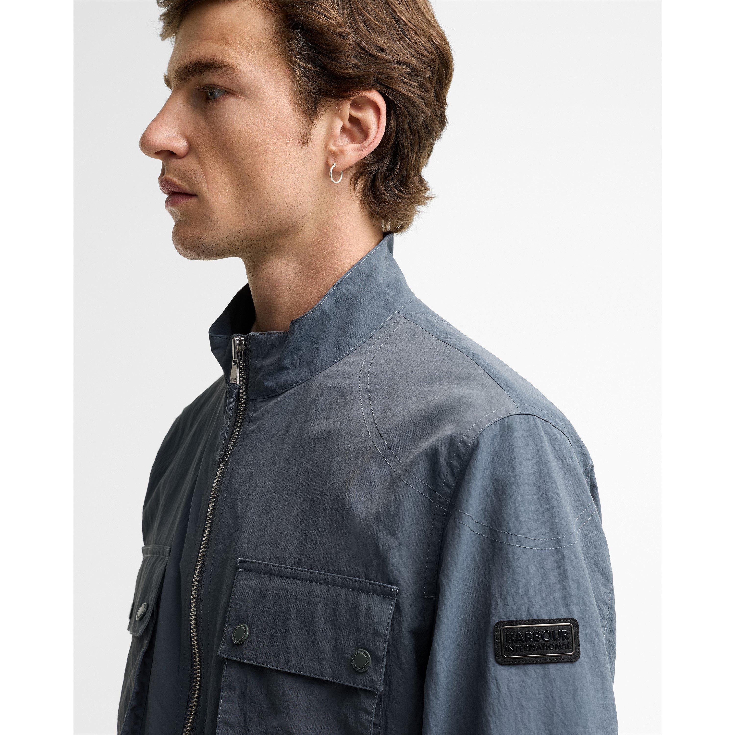 Washed Charcoal - Barbour International - Men's Course Full-Zip Anorak - 5