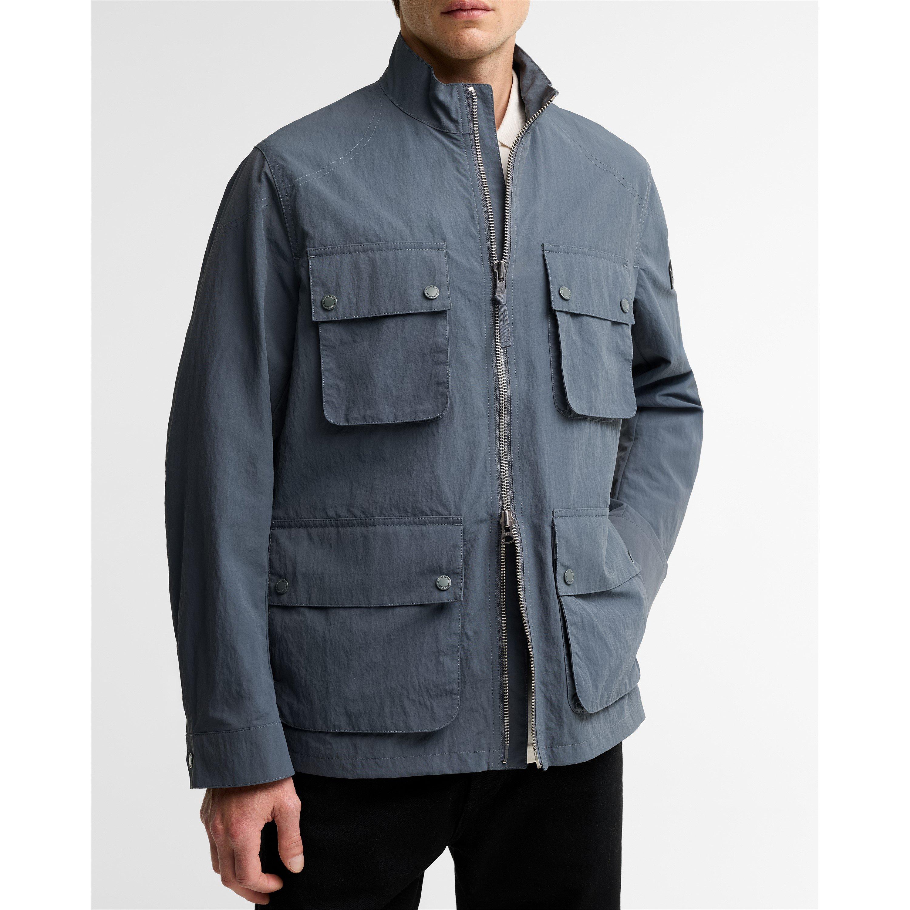 Washed Charcoal - Barbour International - Men's Course Full-Zip Anorak - 6