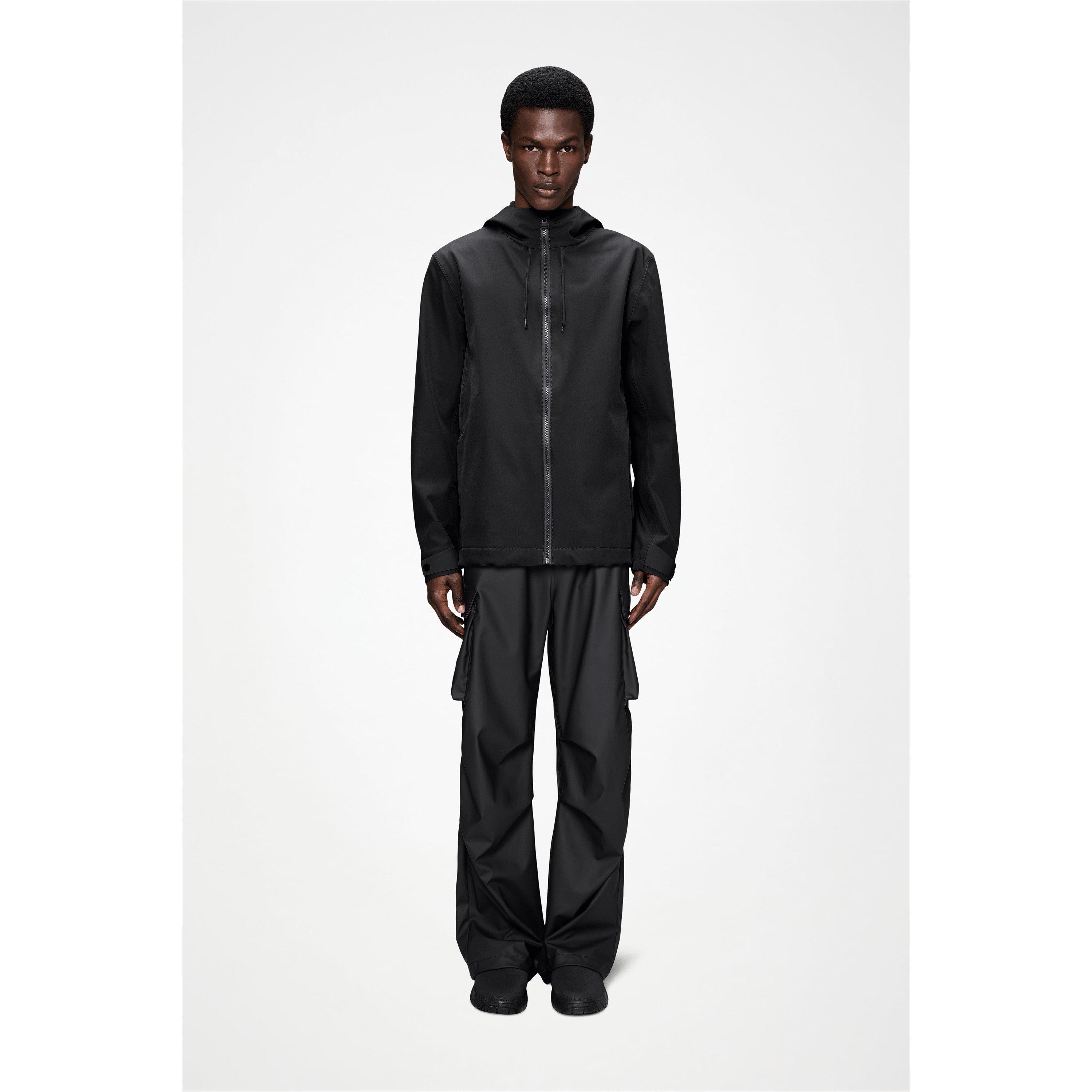Black 01 - Rains - Suva Softshell Waterproof Jacket - 2