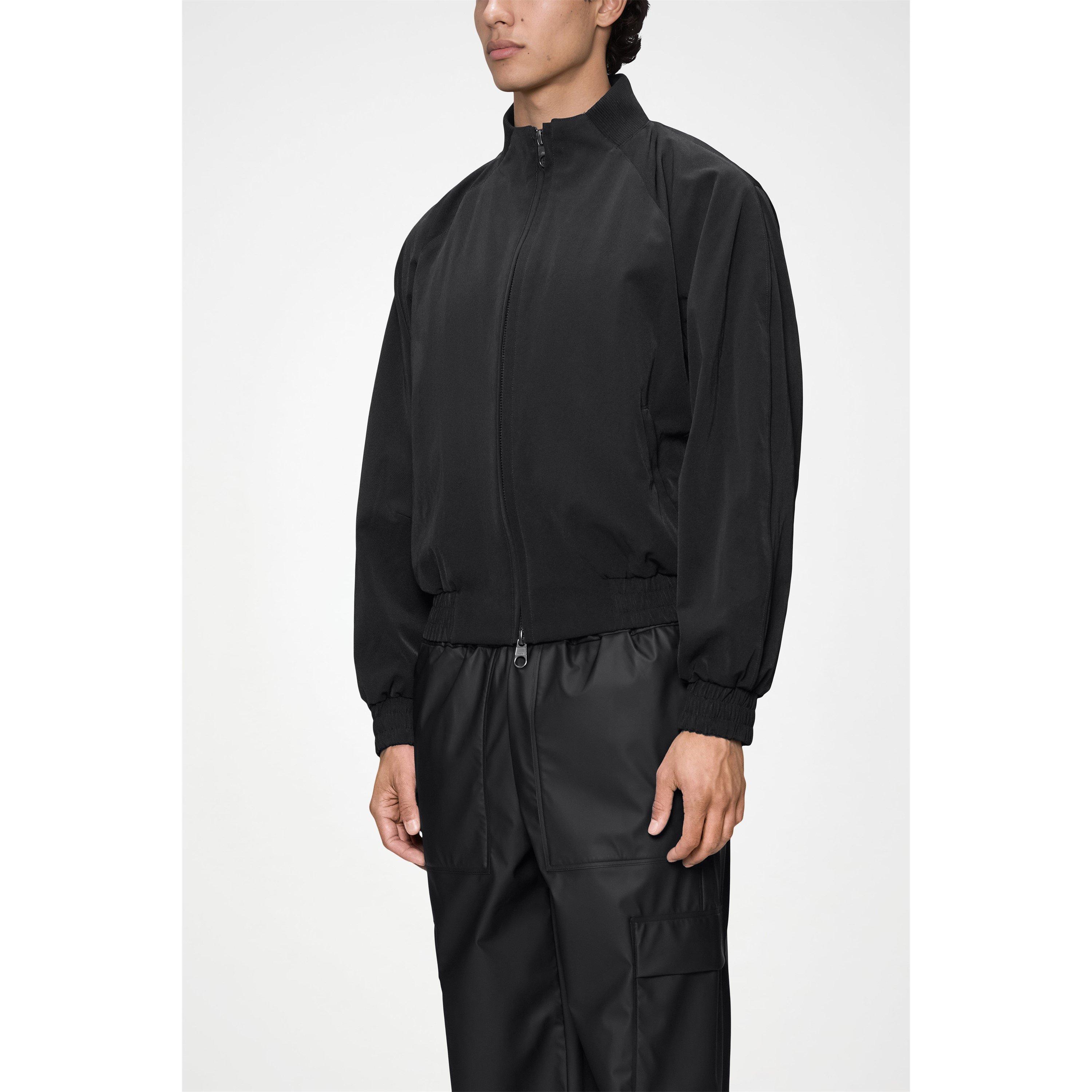Black 01 - Rains - Tech Woven Bomber Jacket - 4