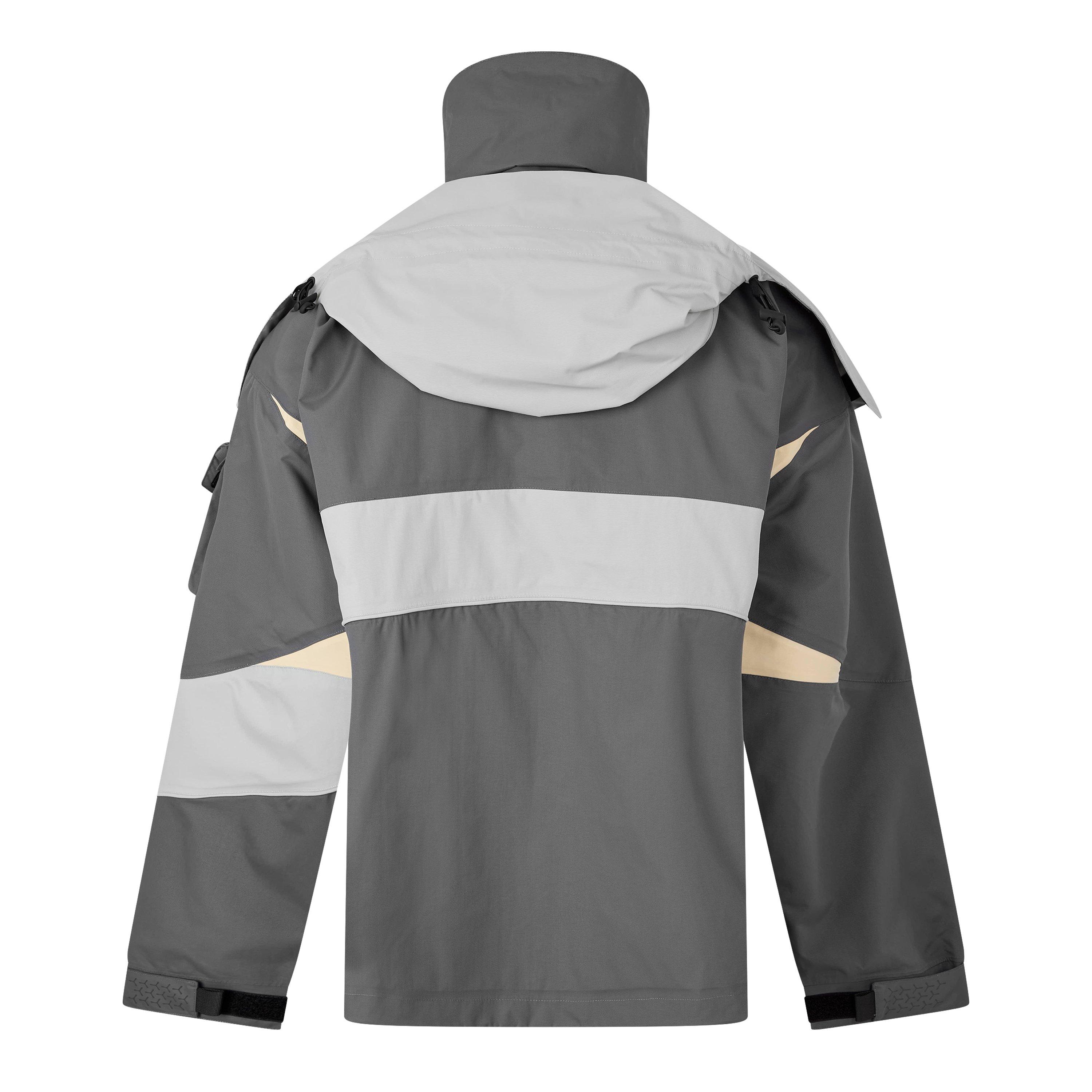Grey - ROA - Men's Gale 10K Rain Anorak Jacket - 2