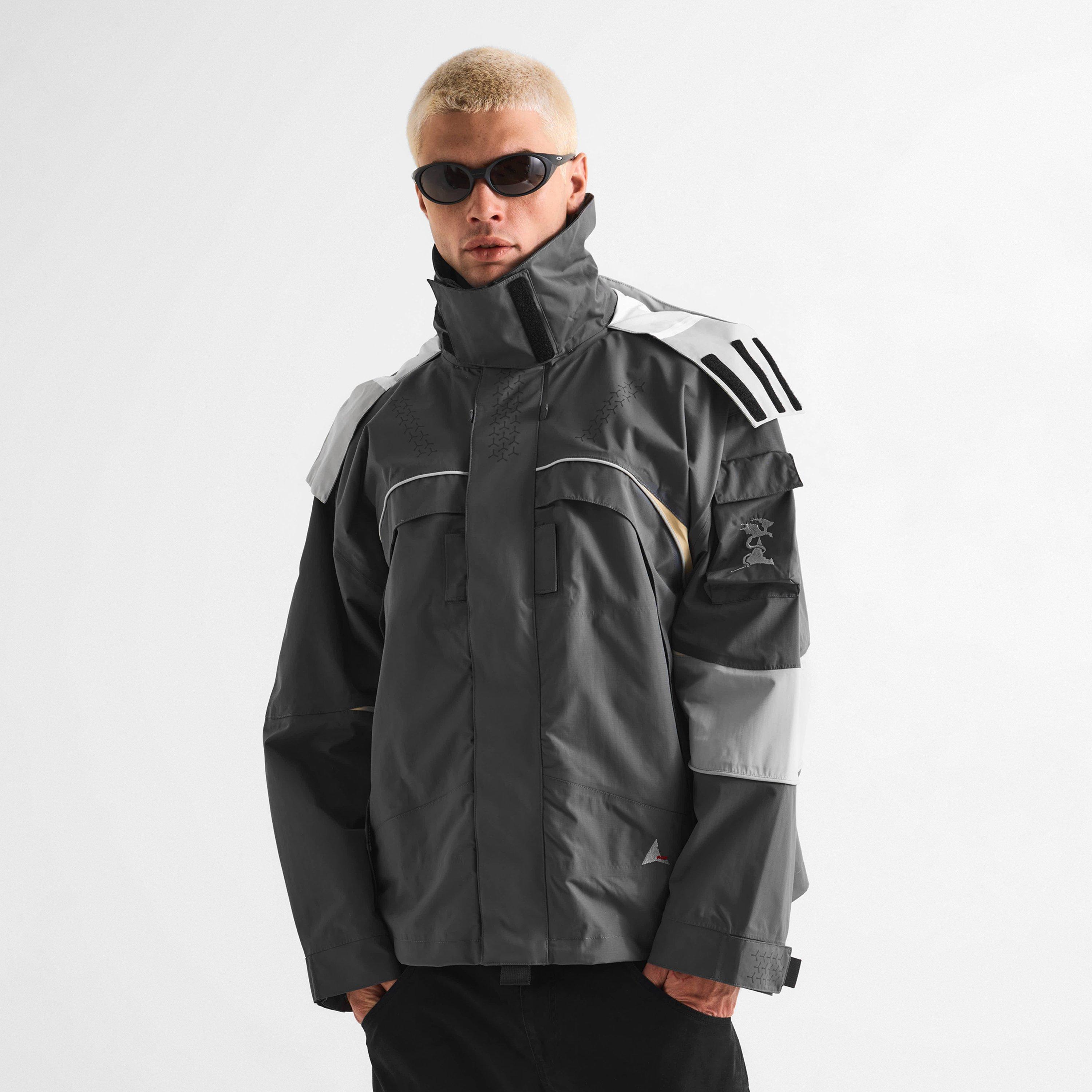 Grey - ROA - Men's Gale 10K Rain Anorak Jacket - 3
