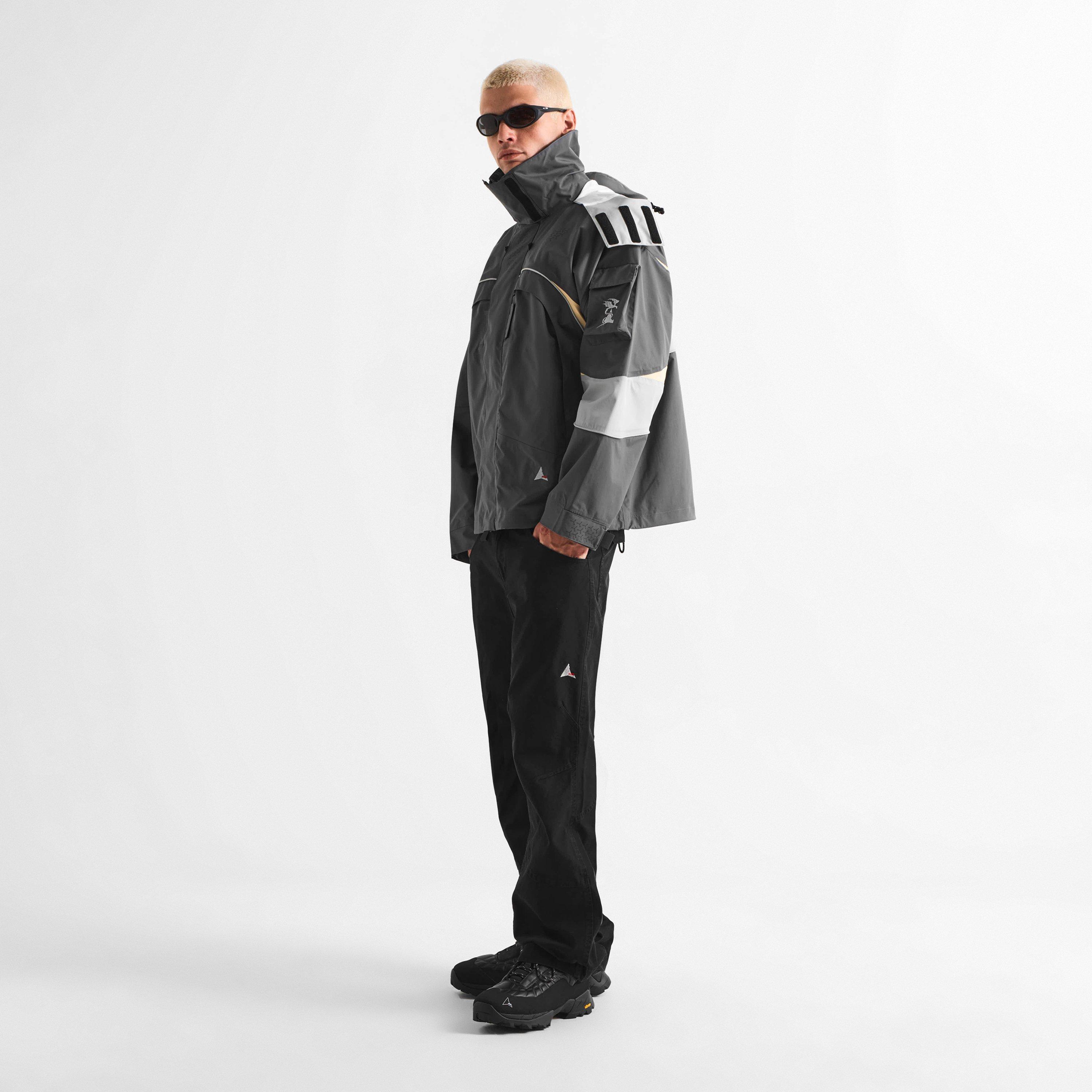 Grey - ROA - Men's Gale 10K Rain Anorak Jacket - 6