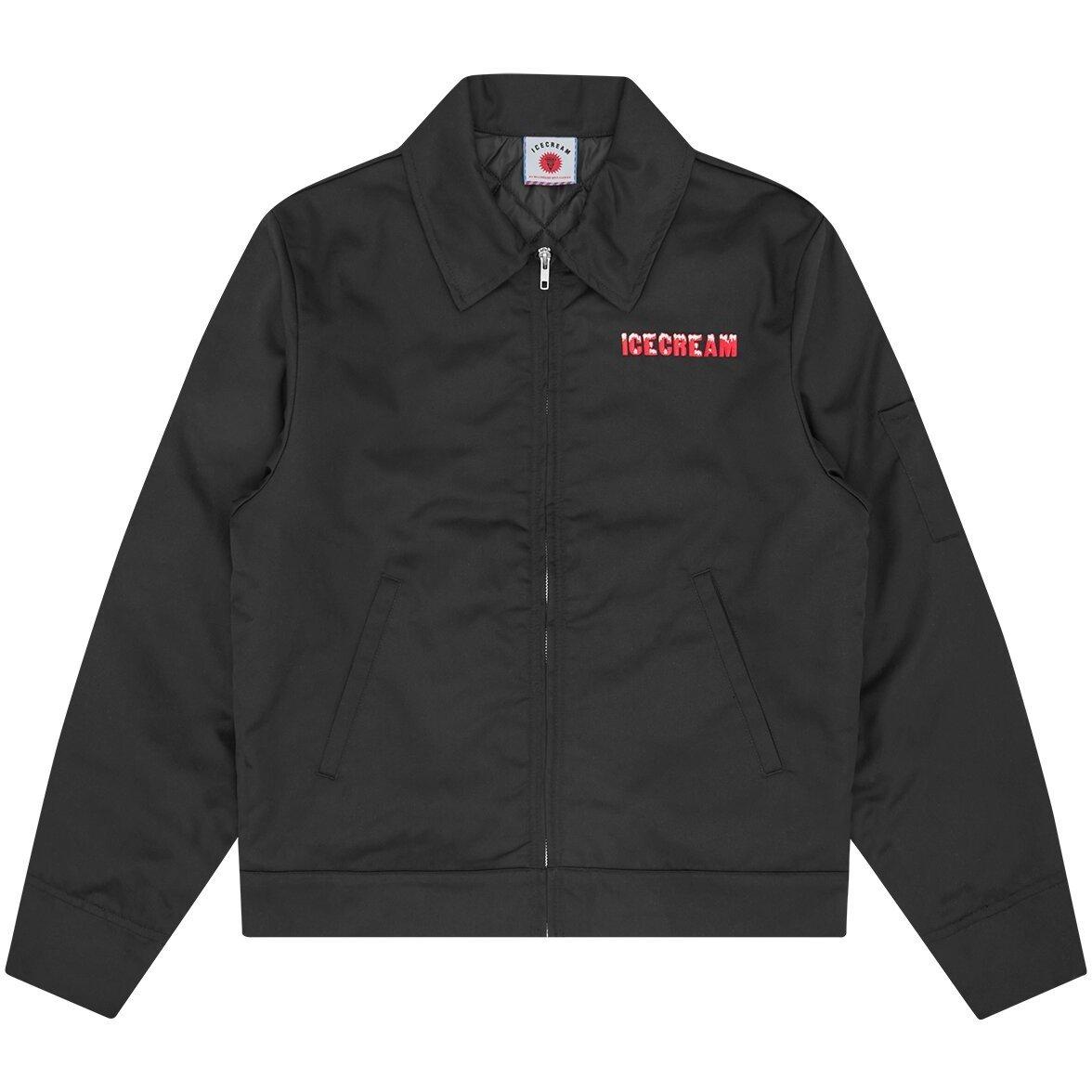 ICECREAM Mens Work Harrington Jacket - Black - Medium