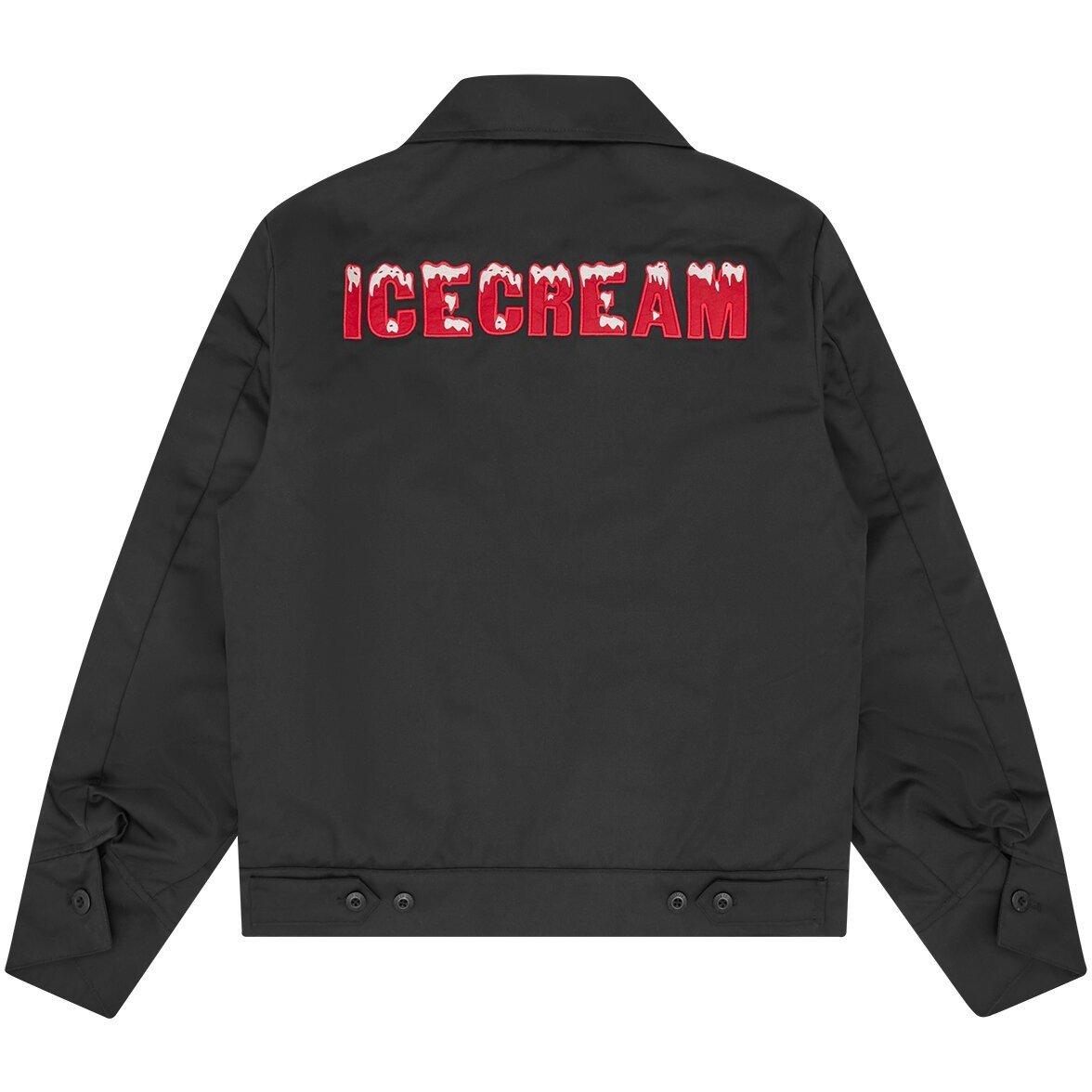 Black - ICECREAM - Mens Work Harrington Jacket - 2