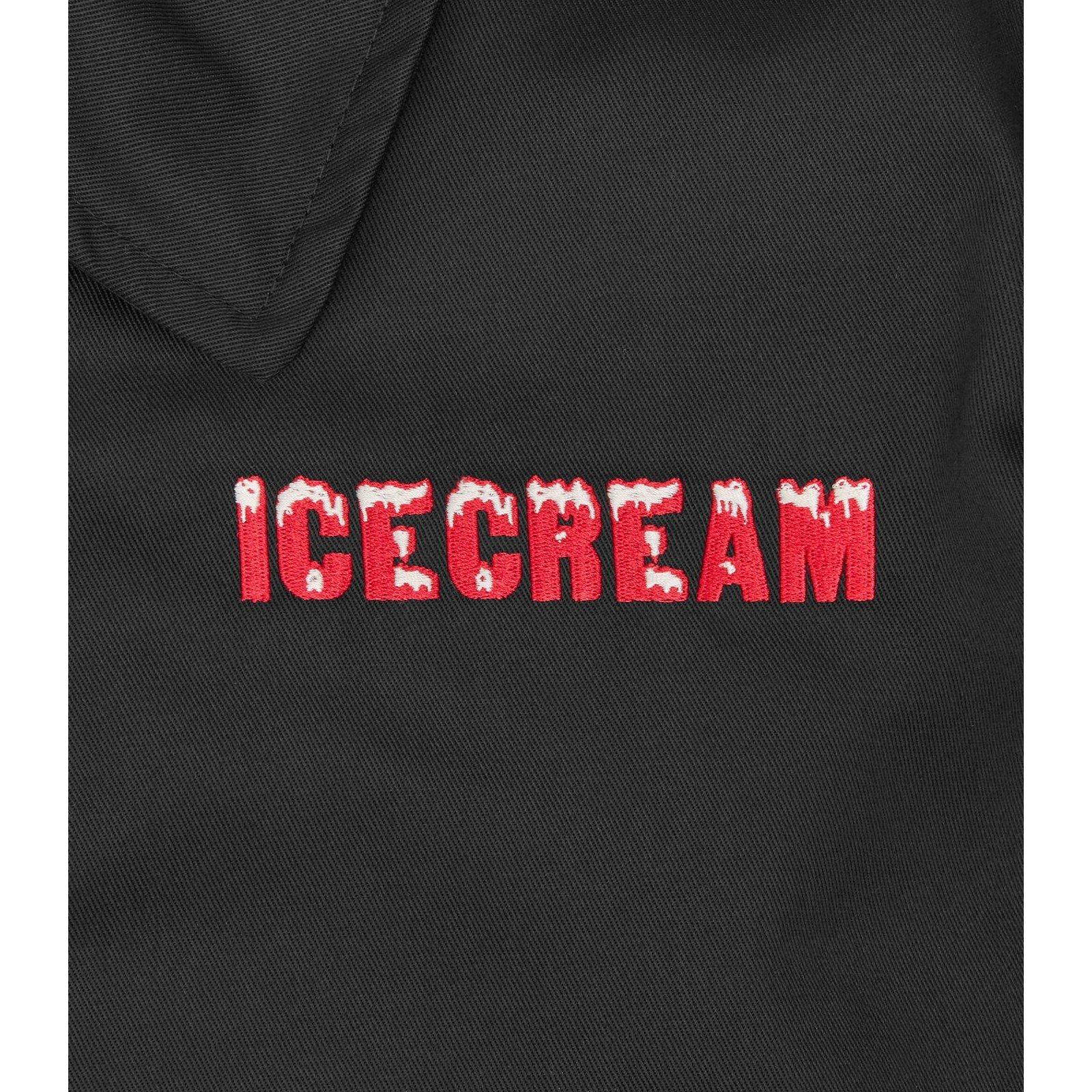 Black - ICECREAM - Mens Work Harrington Jacket - 4