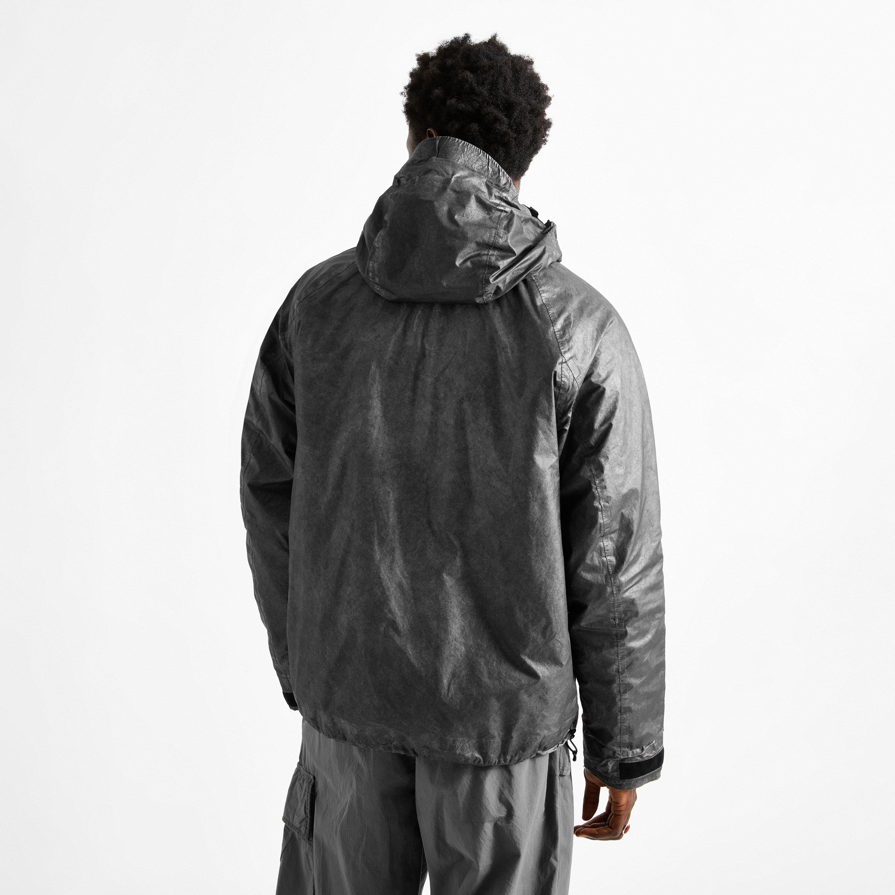 Silver 050 - CP Company Metropolis - Men's Titanium Hooded Regular-Fit Rain Jacket - 4