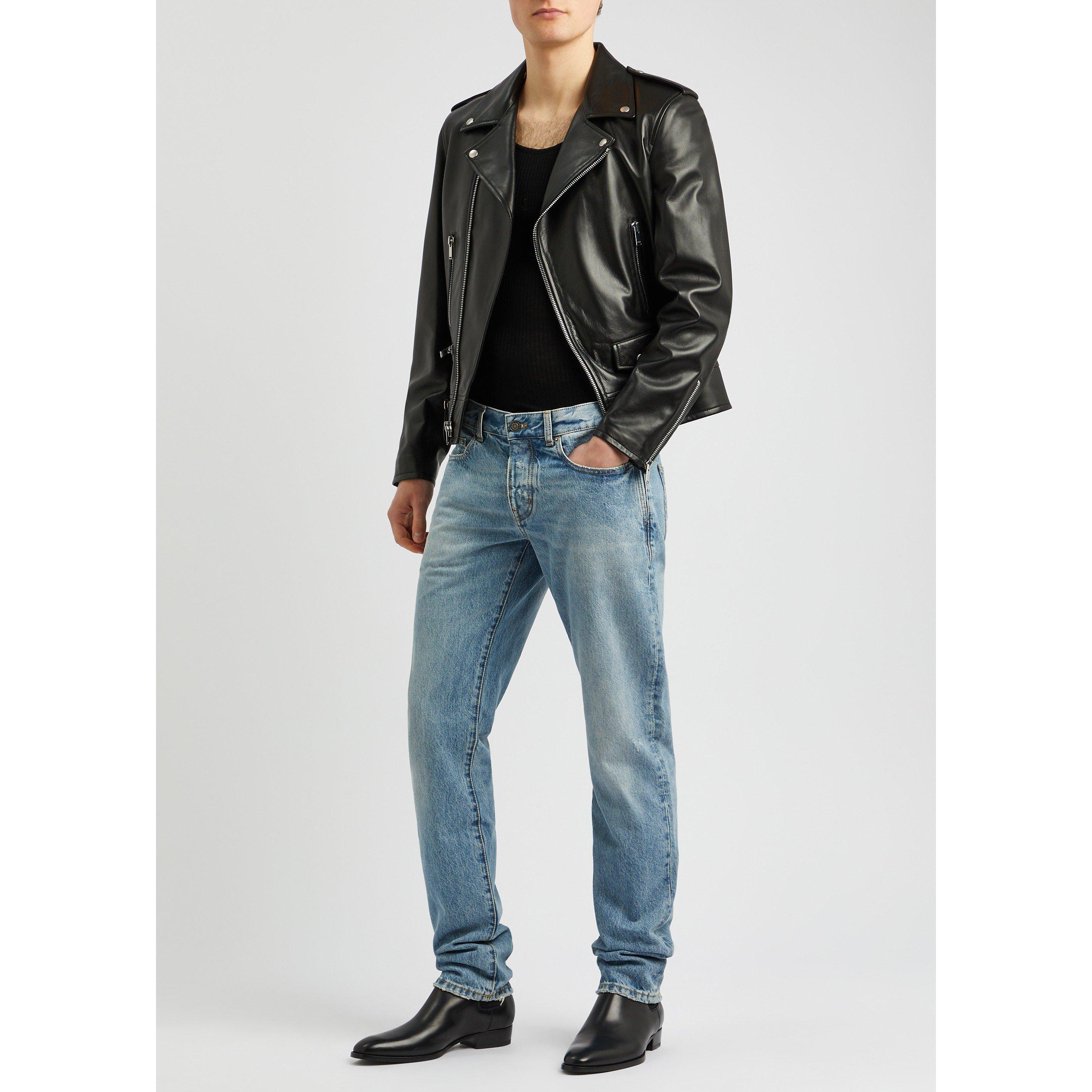 BLACK - Saint Laurent - SL CLASSIC MOTORCYCLE LEATHER - 5