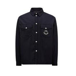 Moncler X Palm Angels Wool Flannel Shirt