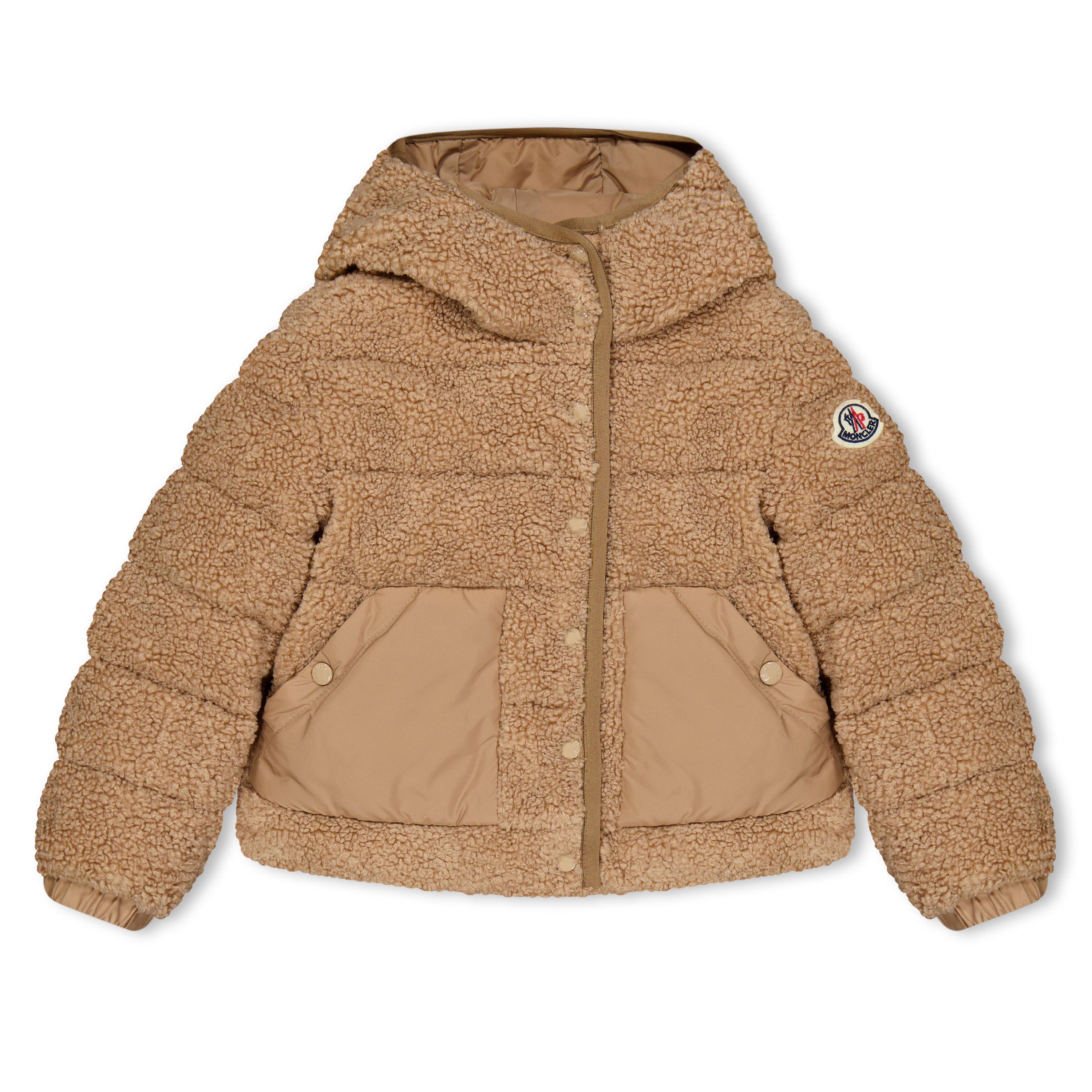 Beige 22B - Moncler - Kids' Audrieu Teddy Down Short Puffer Jacket - 1
