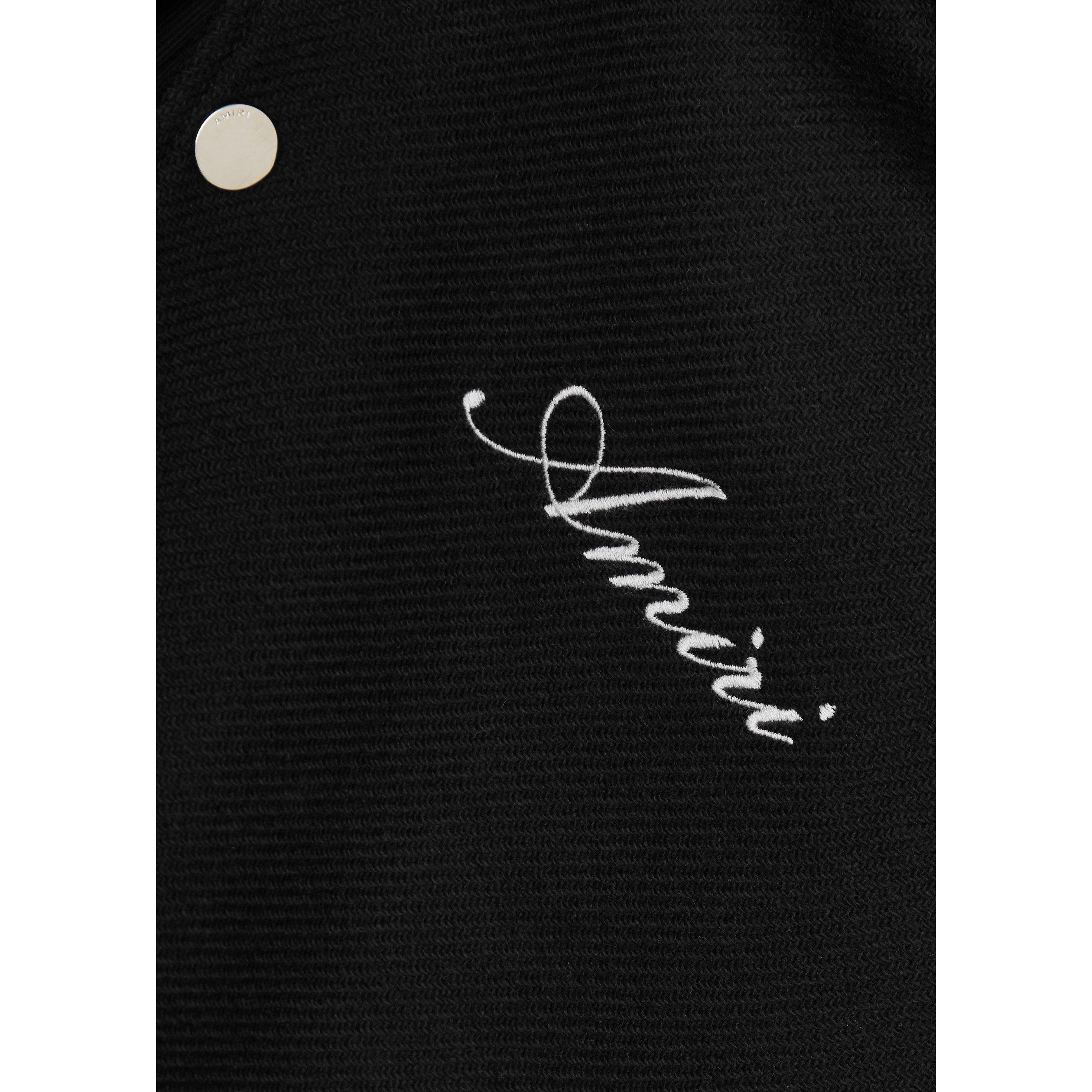 BLACK AND OTHER - Amiri - BONES VARSITY JACKET - 4