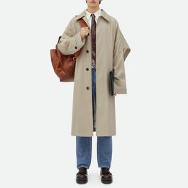 Bottega Veneta Cotton Silk Cape Trench