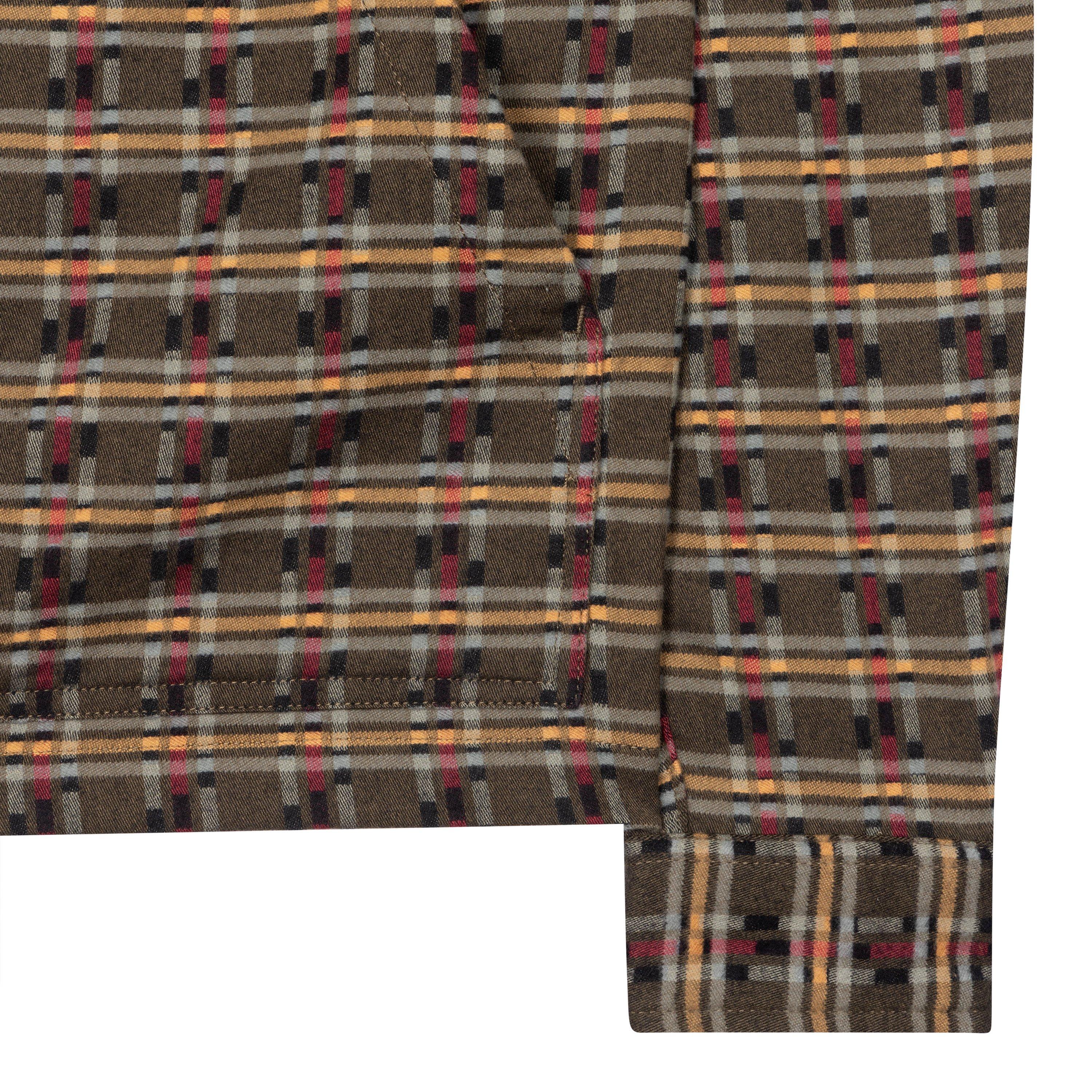 Green 34 - PS Paul Smith - Men's Flannel Check Relaxed Fit Overshirt - 6