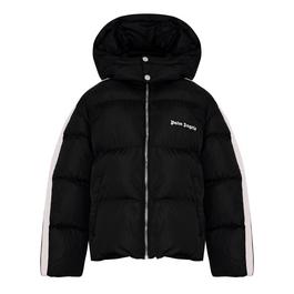 Palm Angels Hooded Logo Puffer Jacket Juniors