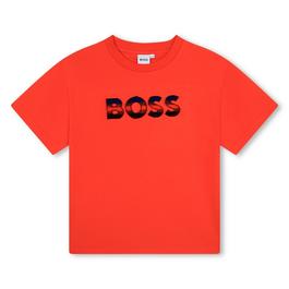 Boss Logo Short Sleeve T Shirt Junior Boys