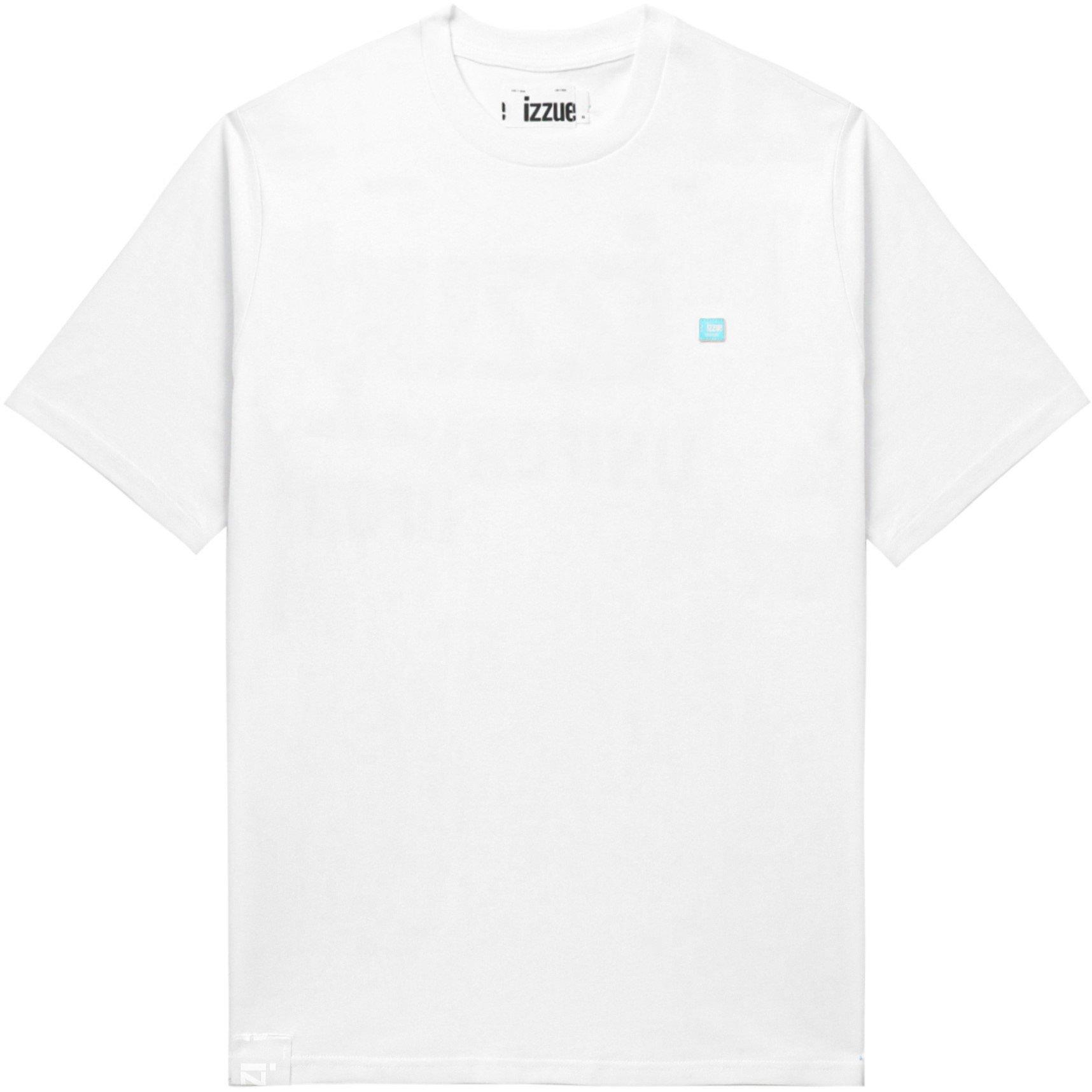 White - Izzue - Men's Hand Stitch Regular Fit T-Shirt - 5
