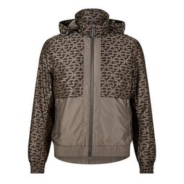 Emporio Armani All Over Print Zipped Jacket