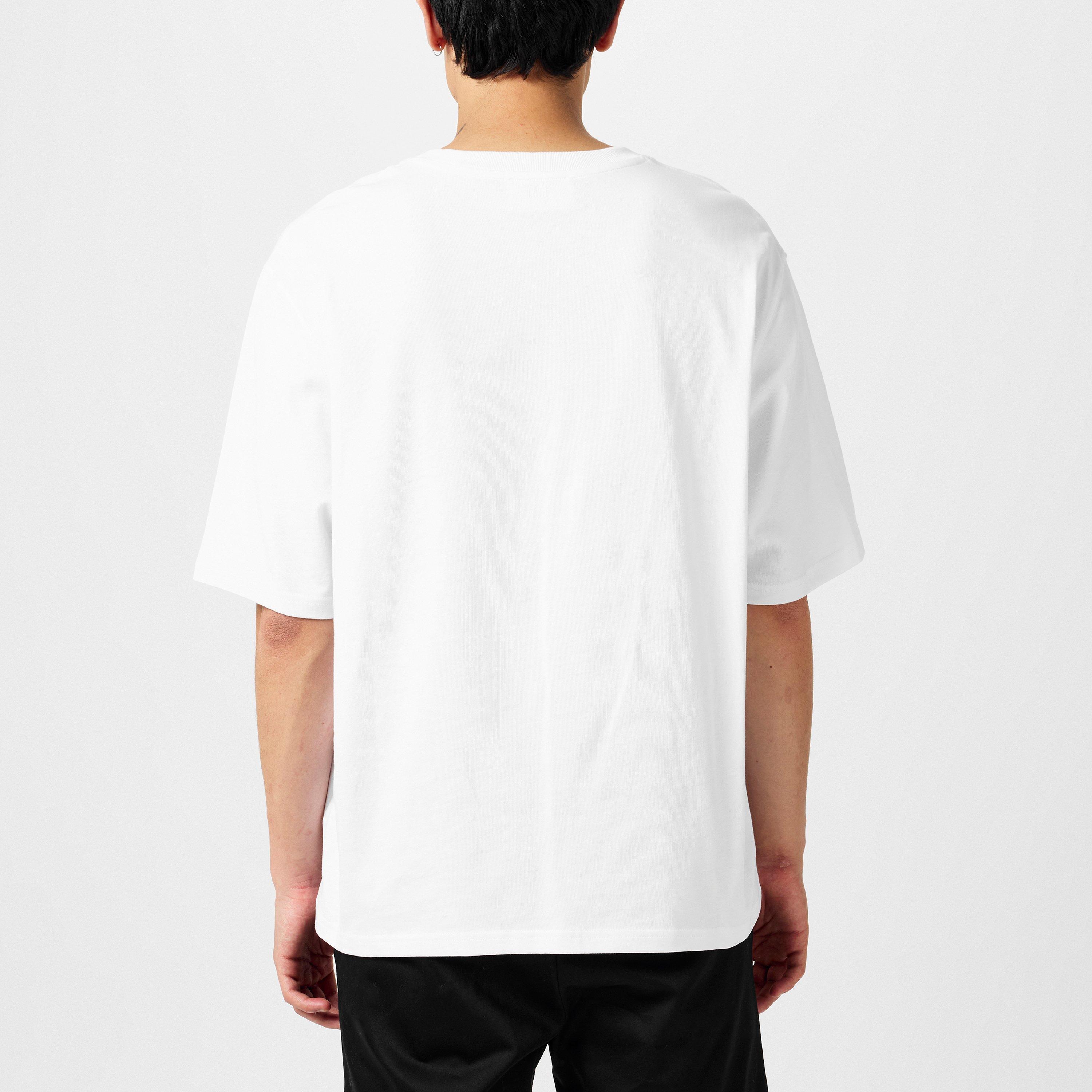 White - Ami Paris - De Coeur Oversized T-Shirt - 4