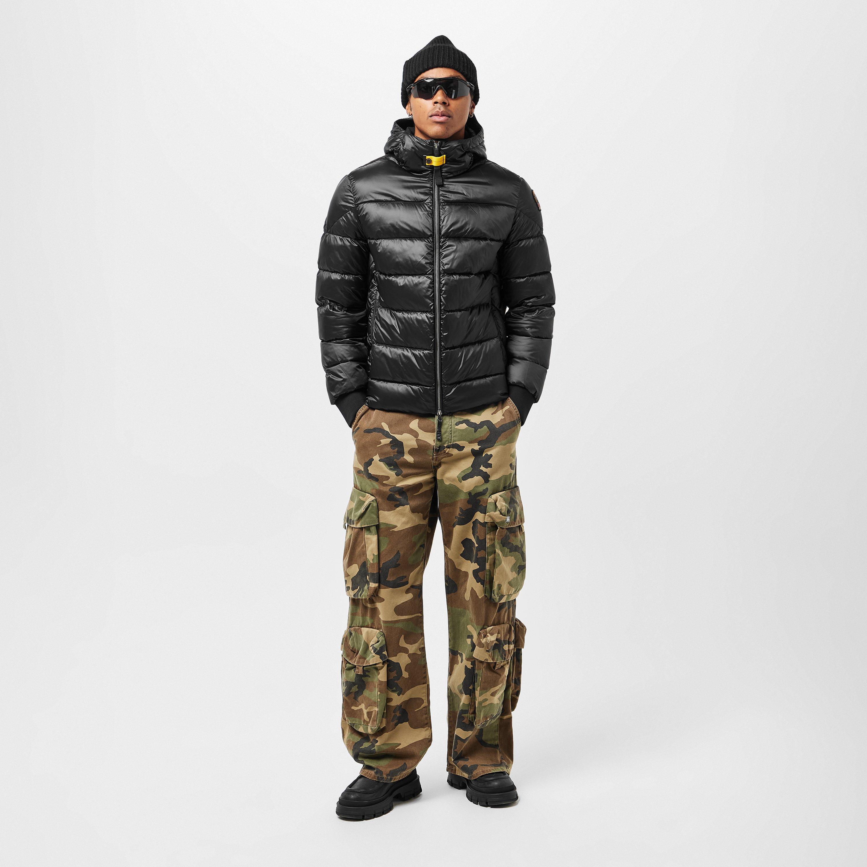 Black 541 - Parajumpers - Men's Pharell Water Resistant Duck Down Short Puffer Jacket - 6