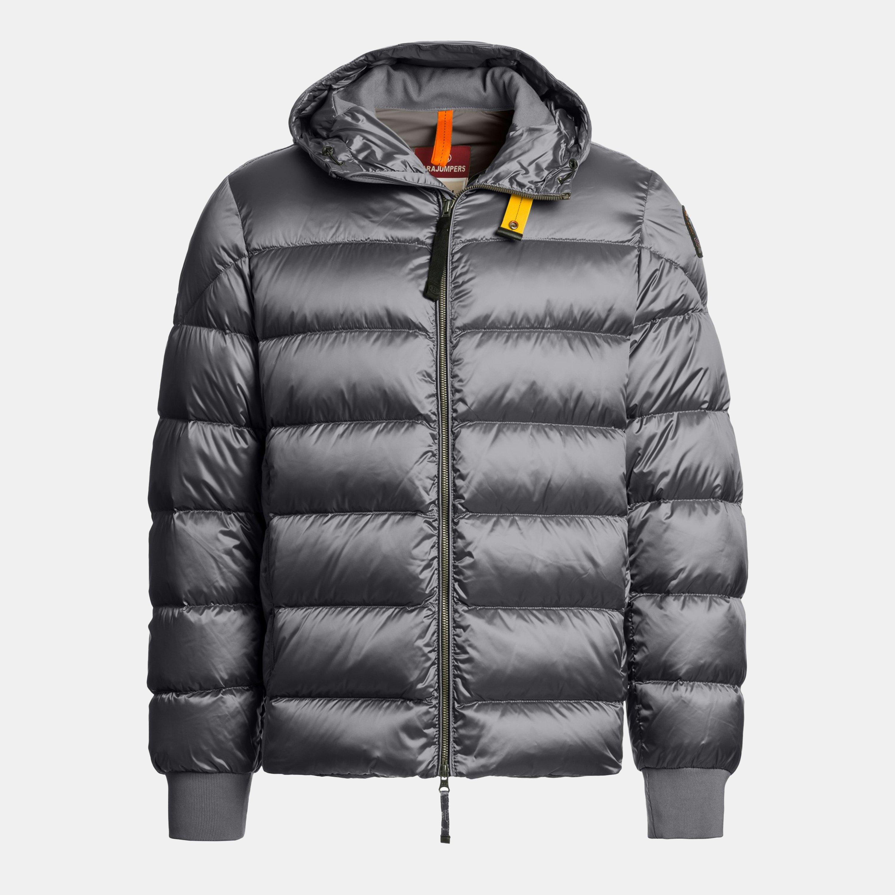 Parajumpers Men's Pharell Water Resistant Duck Down Short Puffer Jacket - Pewter 735 - XL