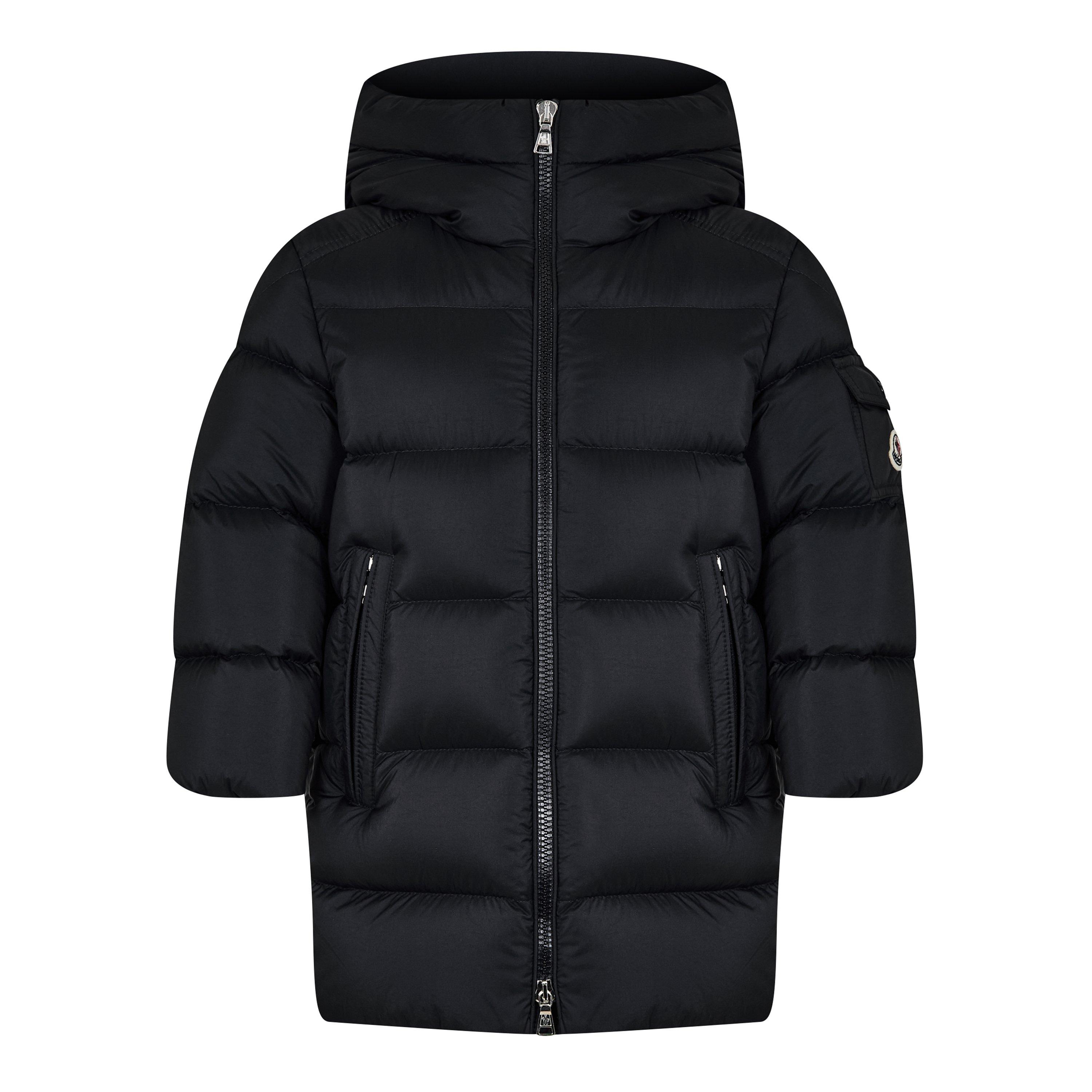 Navy 776 - Moncler - Kids' Marat Goose Down Long Sleeve Short Puffer Jacket - 1