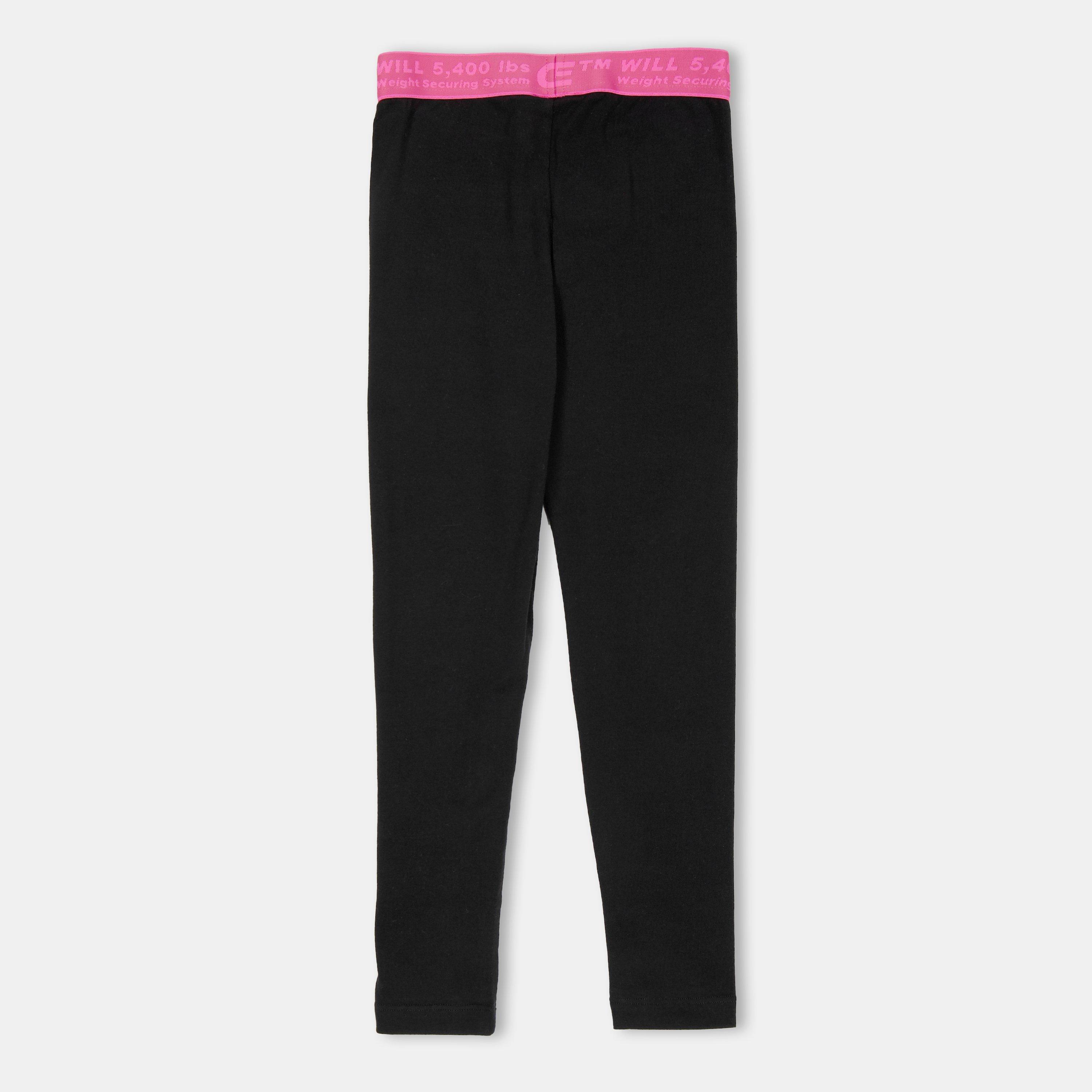 Black 1032 - Off White - Kids' Logo Leggings - 2