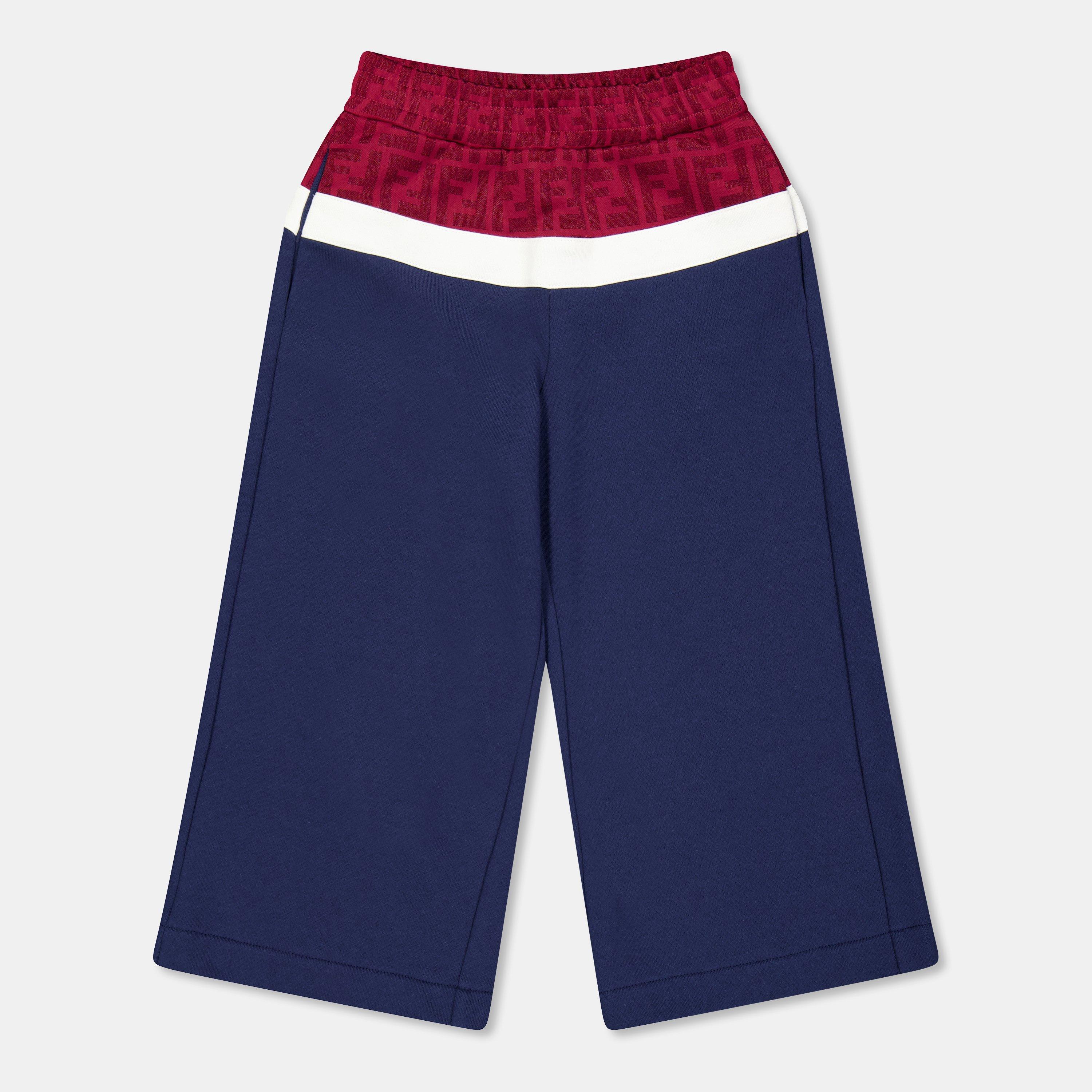 Fendi  Kids' Open Hem Jersey Joggers - F1T45 - Size 6Y