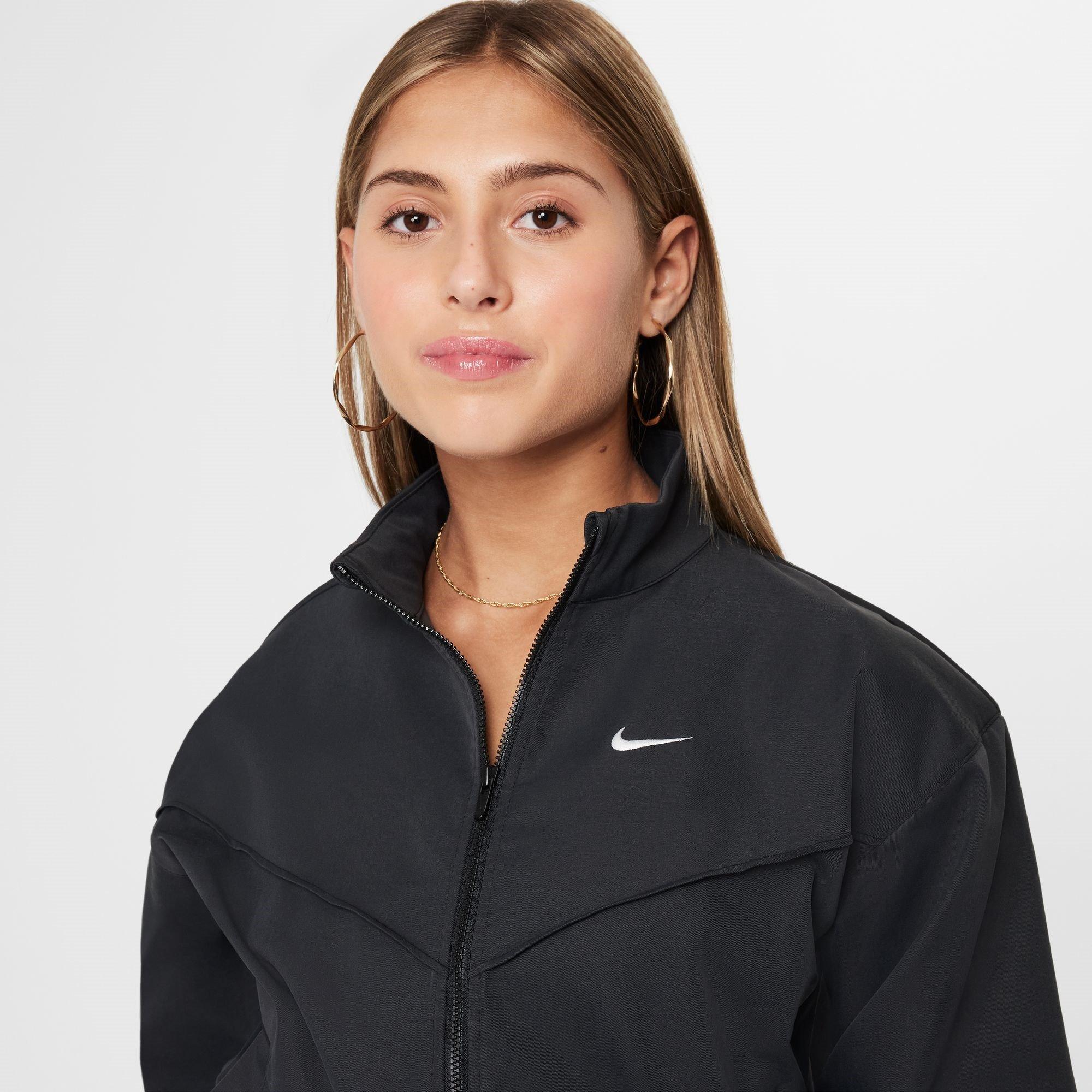 Black/White - Nike - Sportswear Junior Girls Oversized Lightweight Jacket - 3