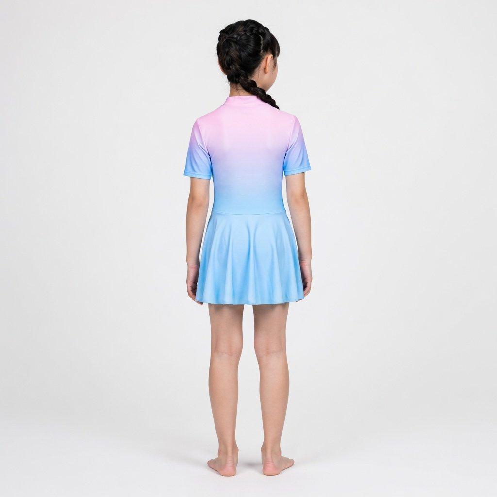 Blue - Arena - Kids' Swimming Dress - 3