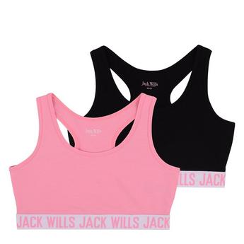Jack Wills Jack Kids Girls Multipack Crop Top 2 Pack