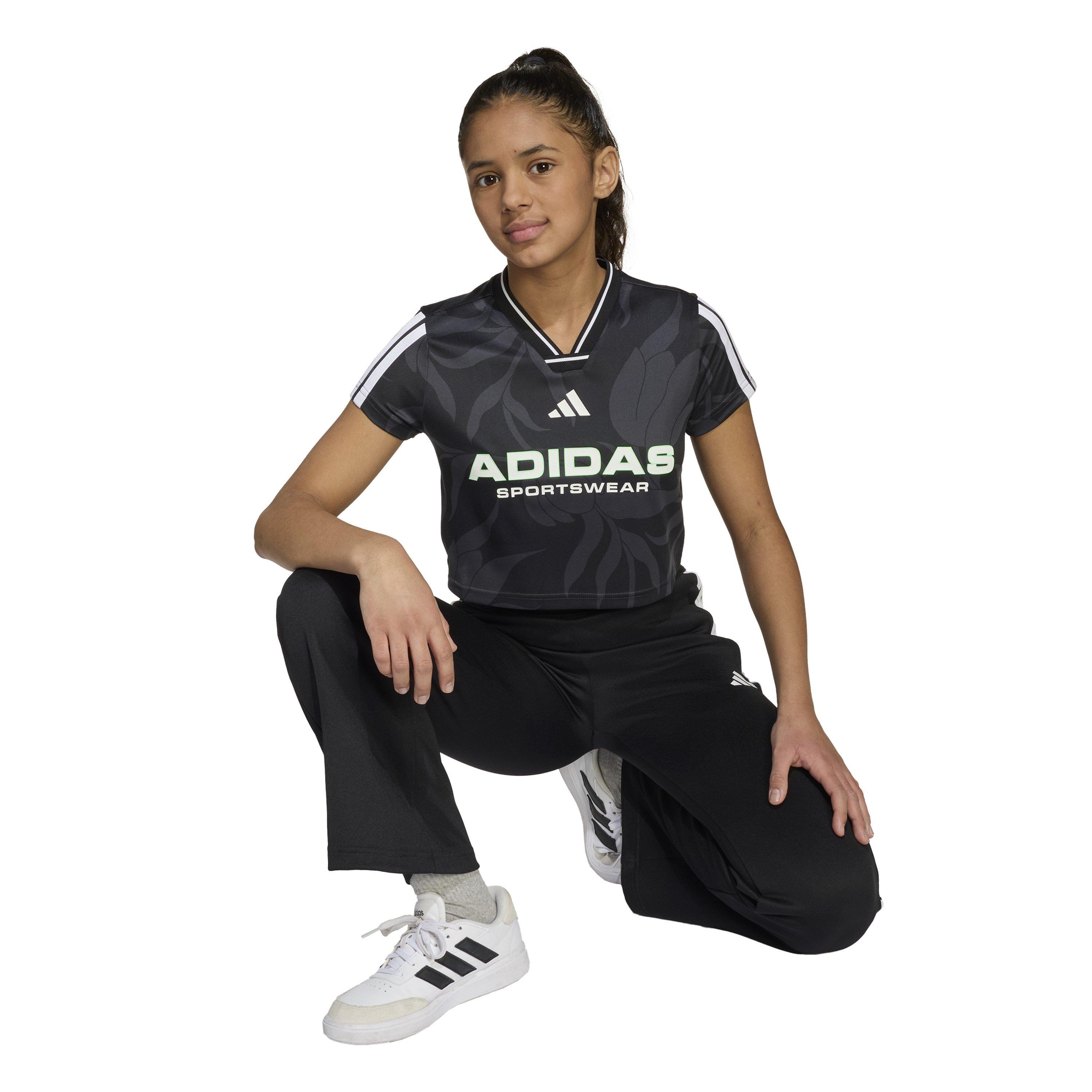 Black/White - adidas - House of Tiro Colors of Football Crop T-Shirt Juniors - 6