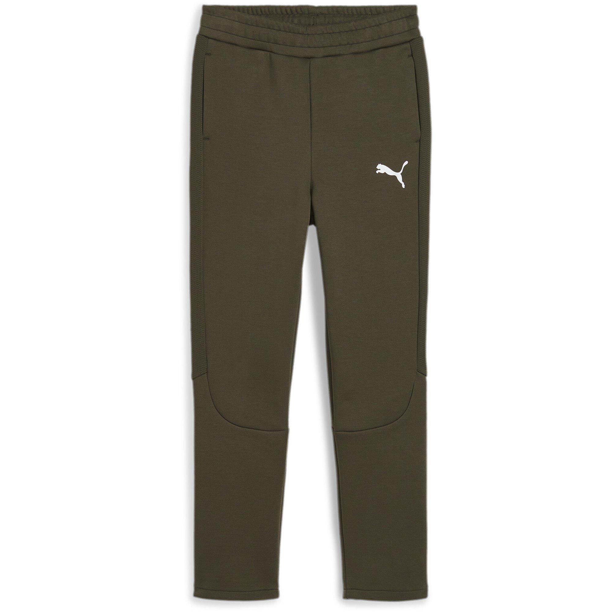 Puma  Kids ' Evostripe Closed Hem Jersey Joggers - Dark Olive - 13 (XL)
