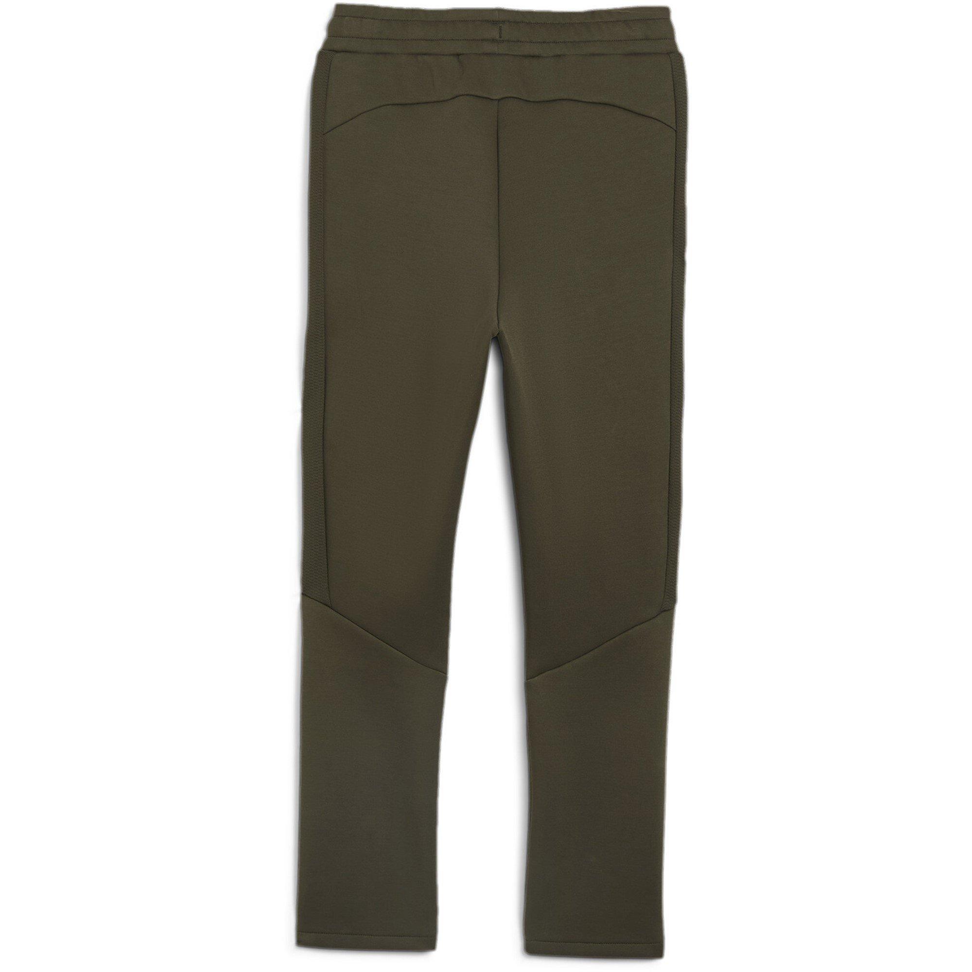 Dark Olive - Puma - Unisex Kids' Evostripe Closed Hem Jersey Joggers - 5