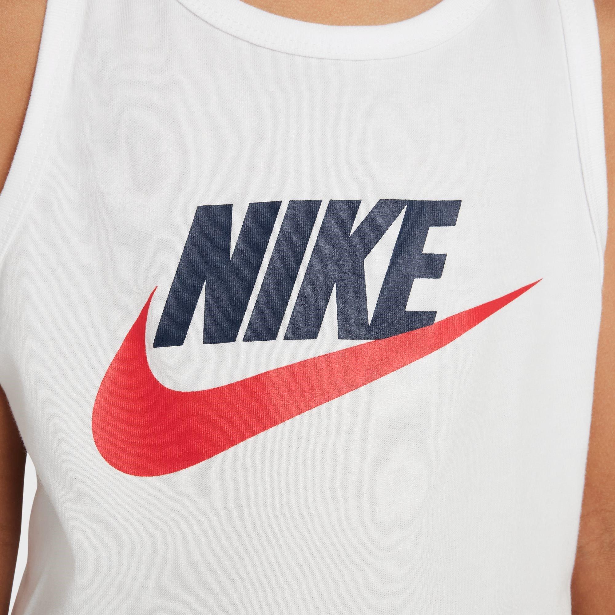 Blanc/Rouge - Nike - Nike NSW Tank Tee Jn53 - 4