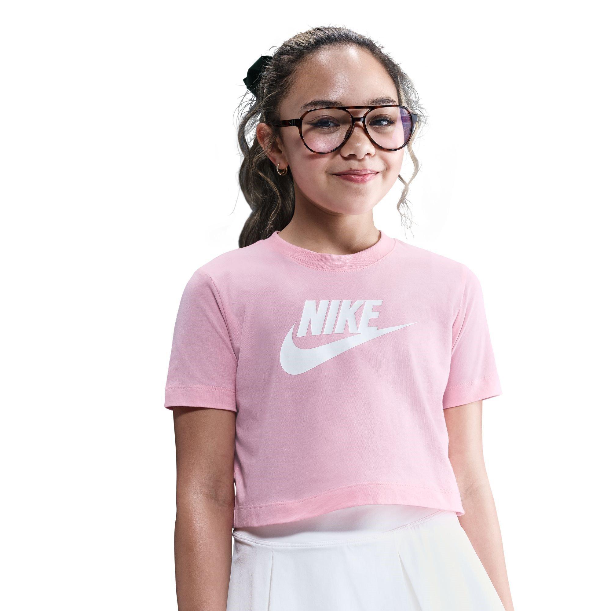 Nike Girls Kids' Crop Top - Pink - 11-12 (L)