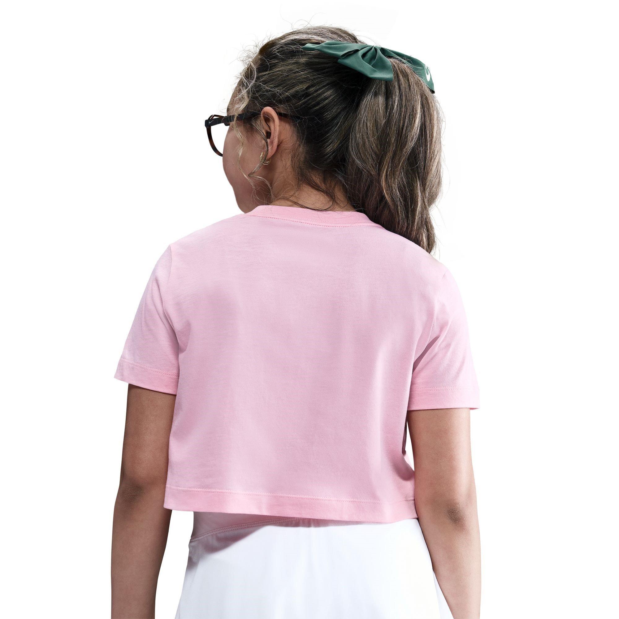 Pink - Nike - Kids' Crop Top - 2