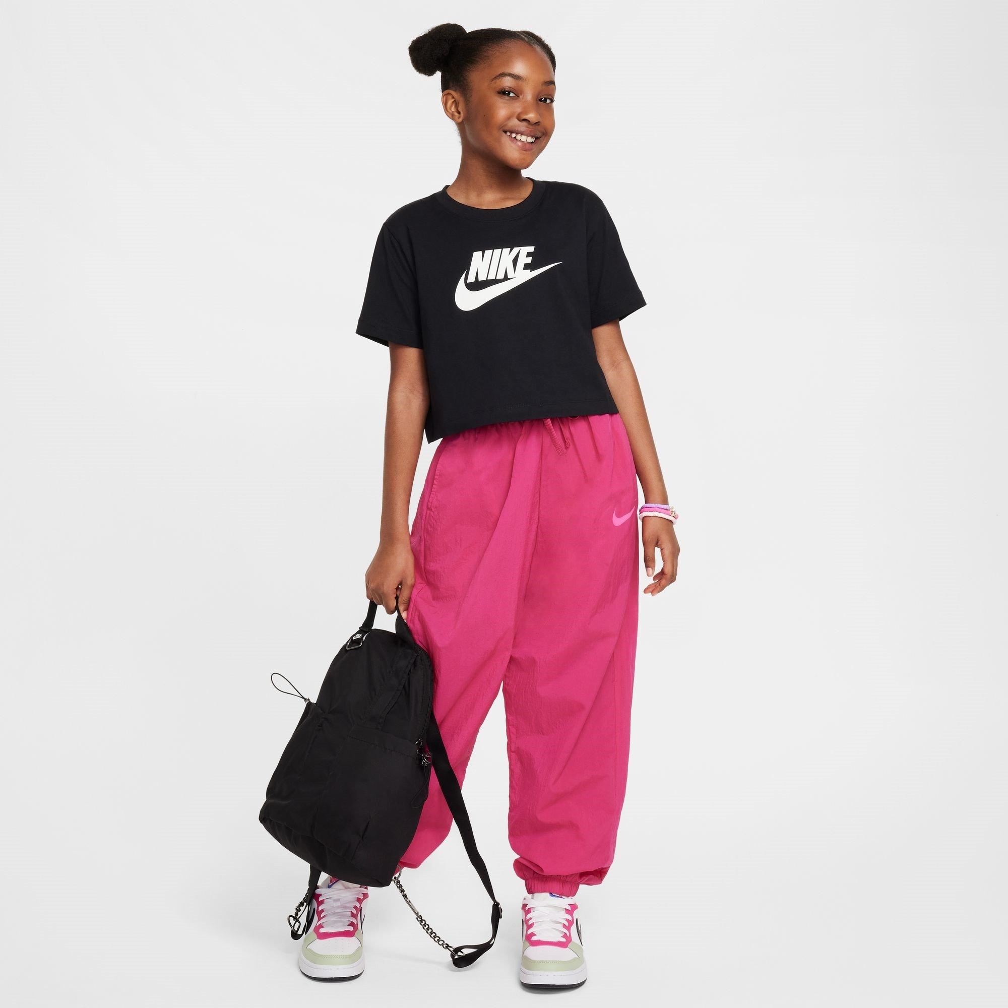 Black - Nike - Kids' Crop Top - 4