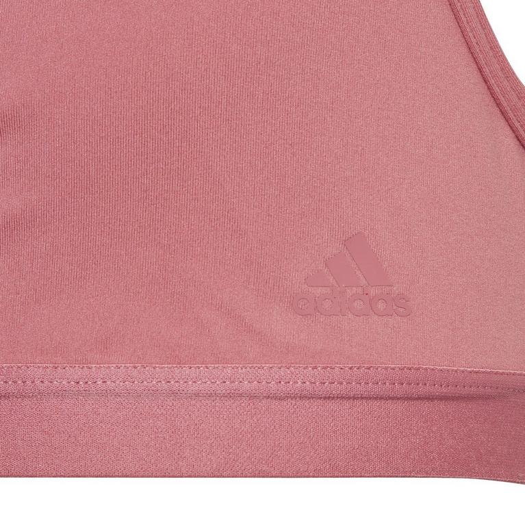 Pink Strata - adidas - AEROREADY Yoga Sports Bra Juniors - 4