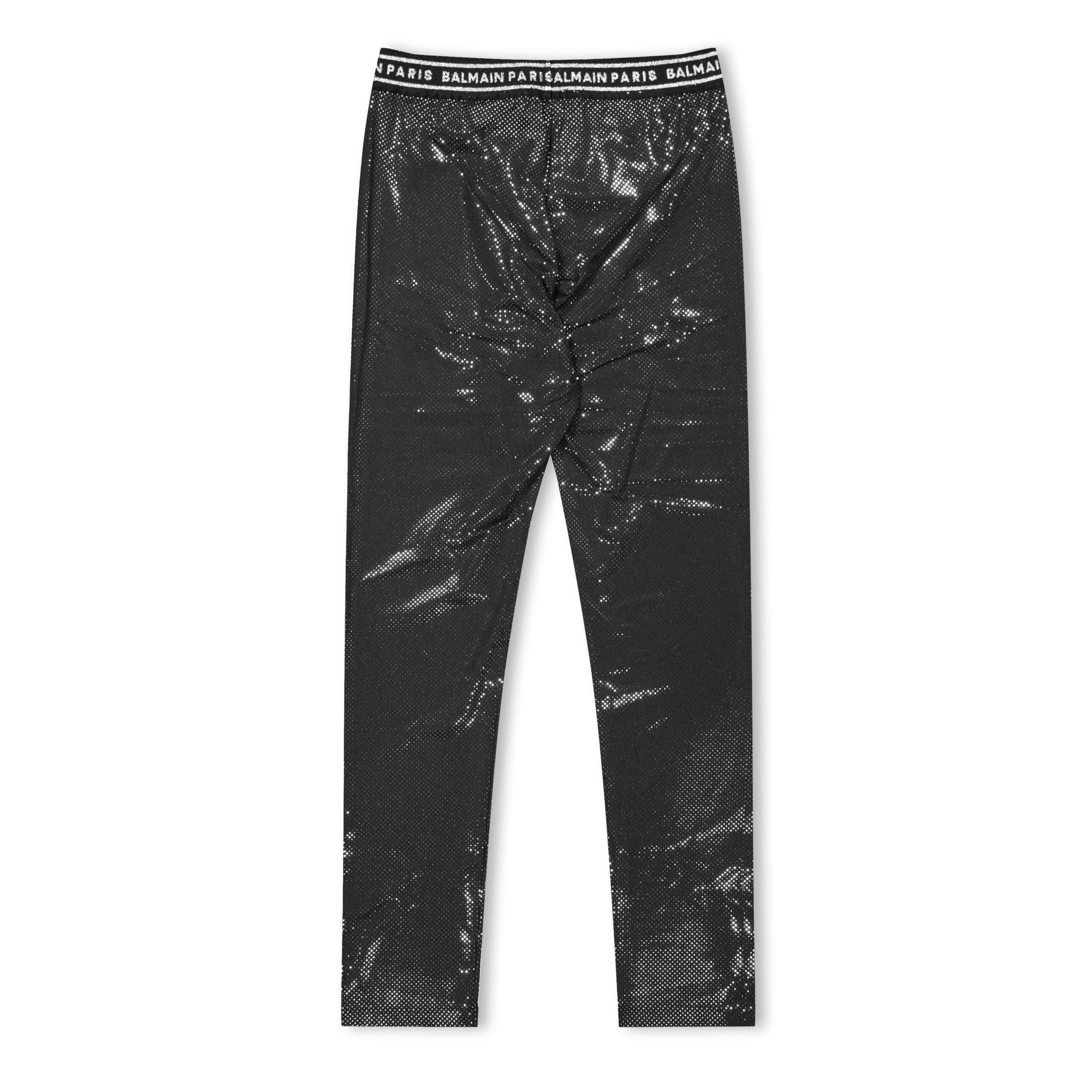 black/silver - Balmain - Logo Leggings Juniors - 2