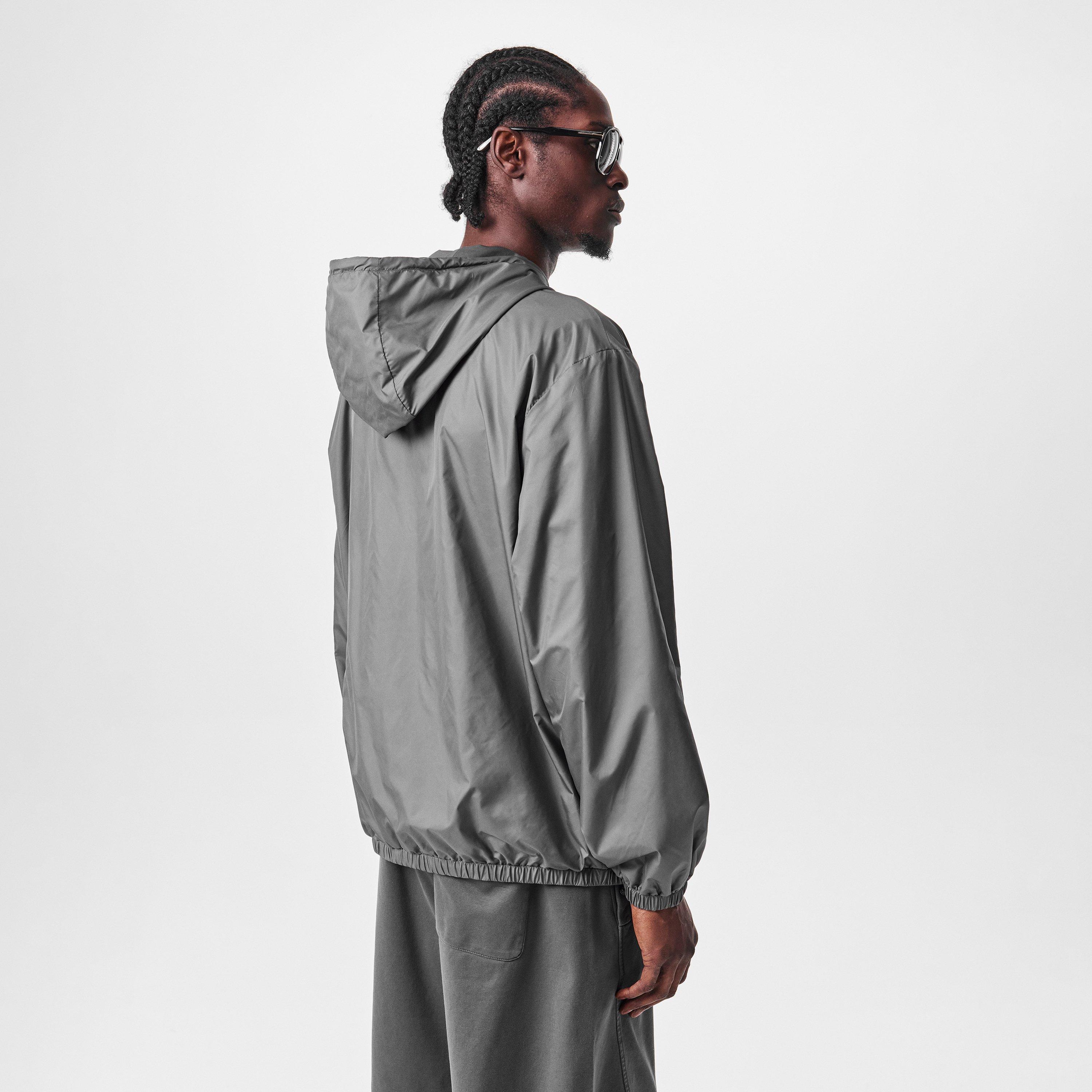 Dark Grey - Dolce and Gabbana - Men's Anorak Wind Resistant Hooded Long Sleeve Windbreaker - 4