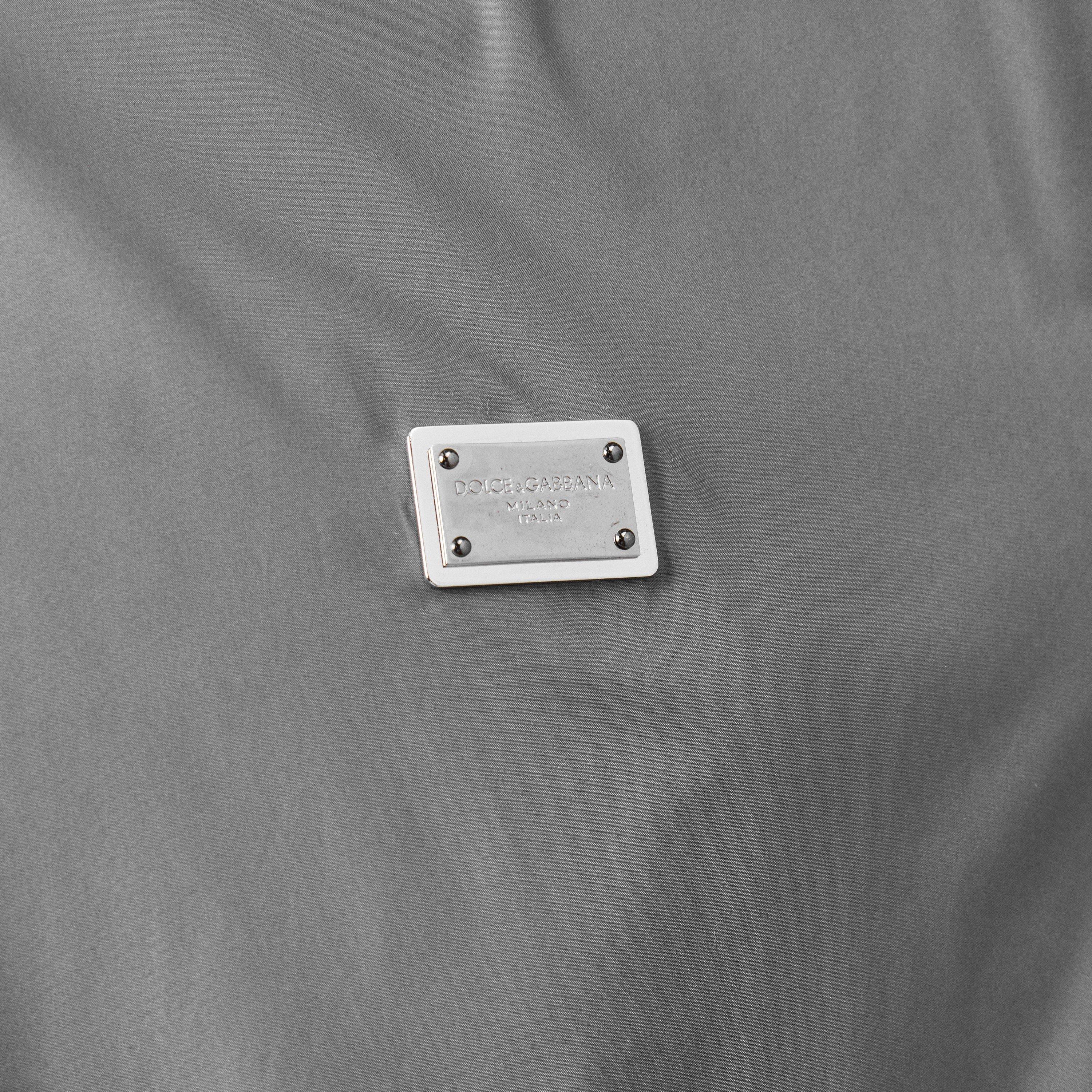 Dark Grey - Dolce and Gabbana - Men's Anorak Wind Resistant Hooded Long Sleeve Windbreaker - 5